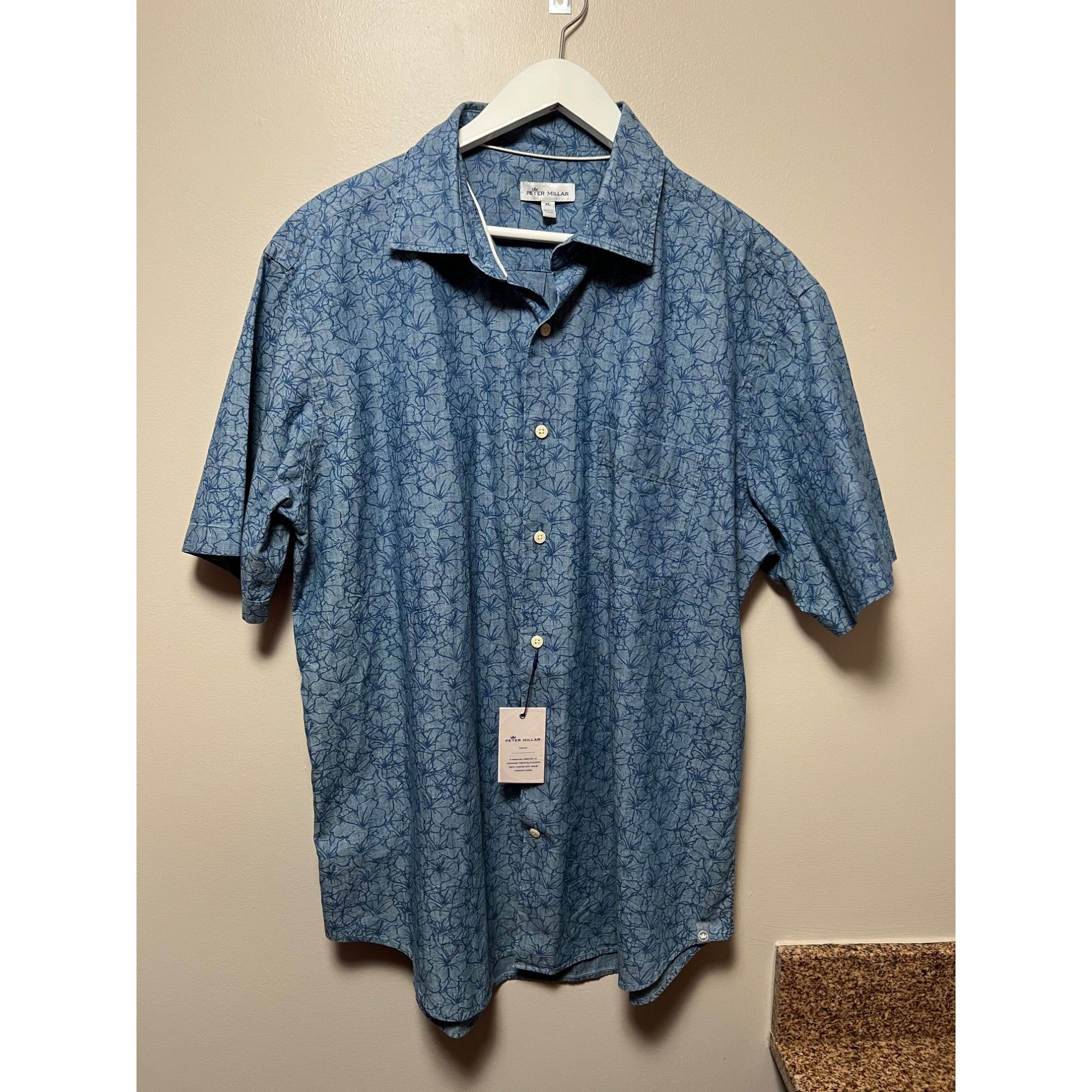 Peter Millar Peter Millar Seaside Short Sleeve Shirt - NWT - XL Size US XL / EU 56 / 4 - 1 Thumbnail