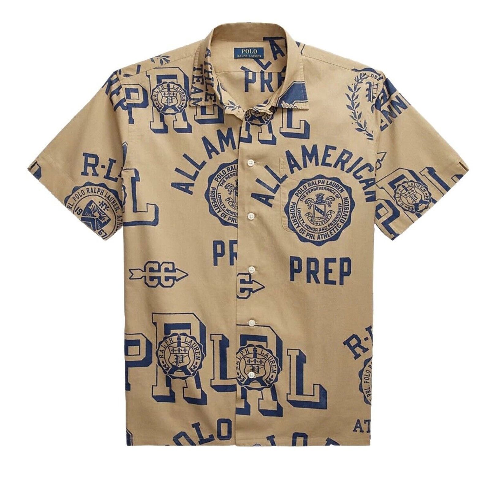 Polo Ralph Lauren NWT Polo by Ralph Lauren Linen Camp Shirt Size Large Size US L / EU 52-54 / 3 - 1 Thumbnail