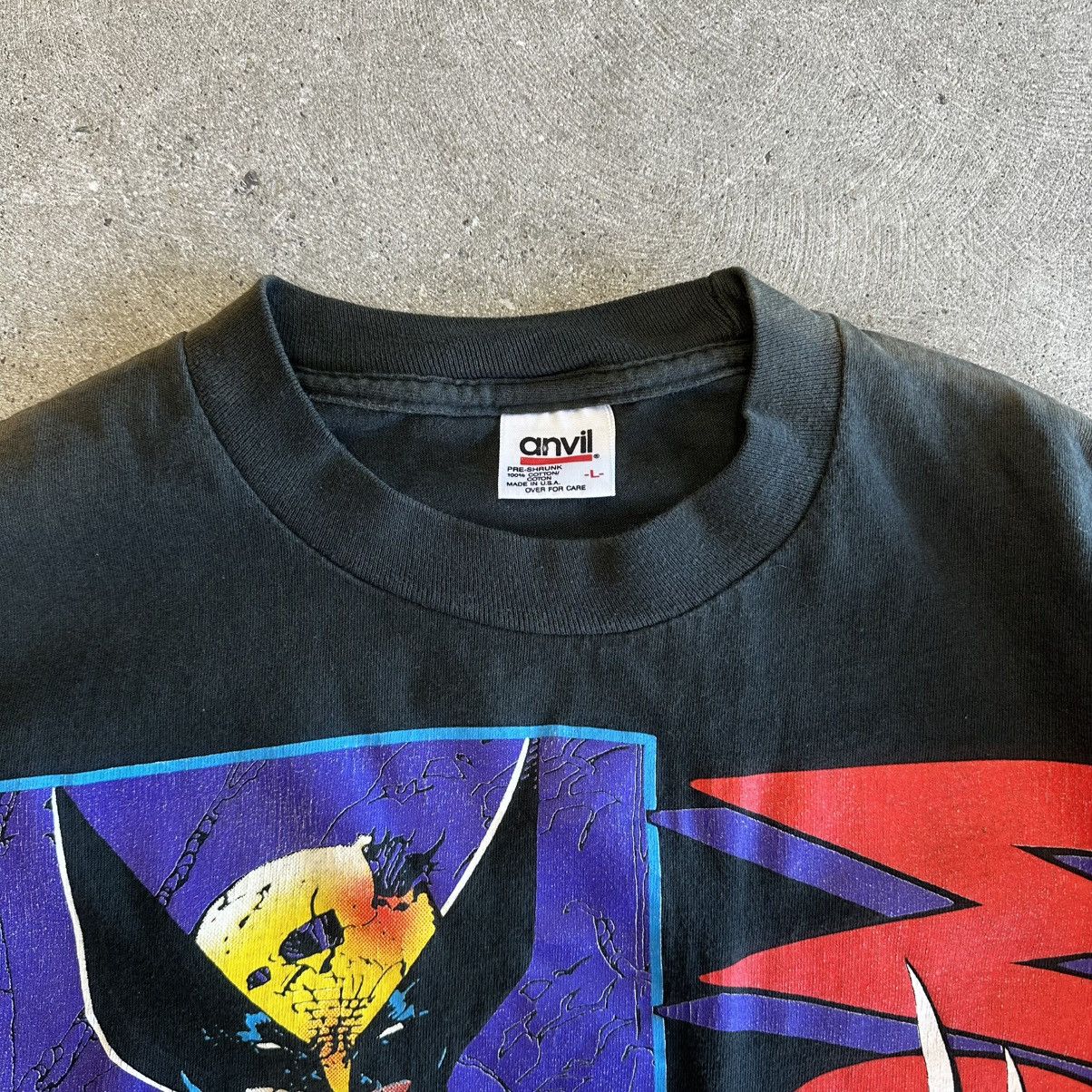 Cartoon Network × Marvel Comics × Vintage Vintage 1993 Wolverine Marvel Comics t shirt Size US L / EU 52-54 / 3 - 2 Thumbnail