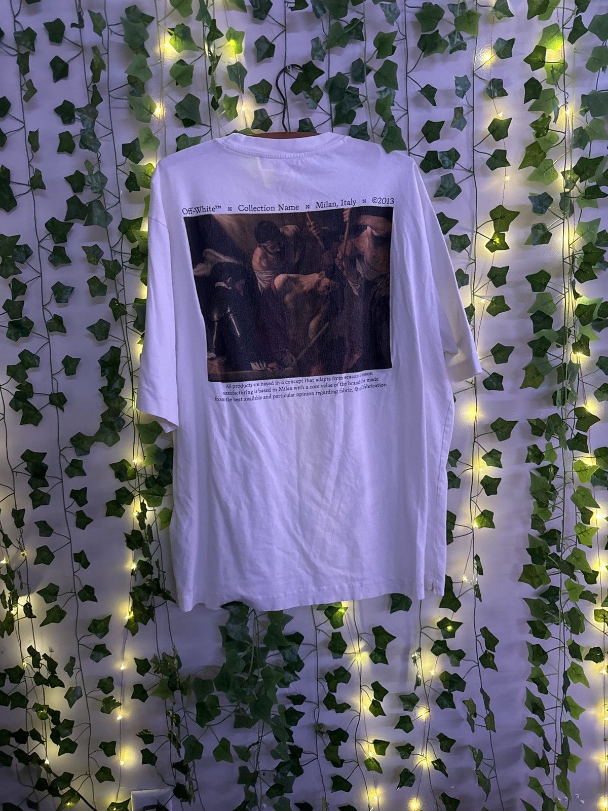 OFF-WHITE Caravaggio The Crowning With Thorns T-Shirt White