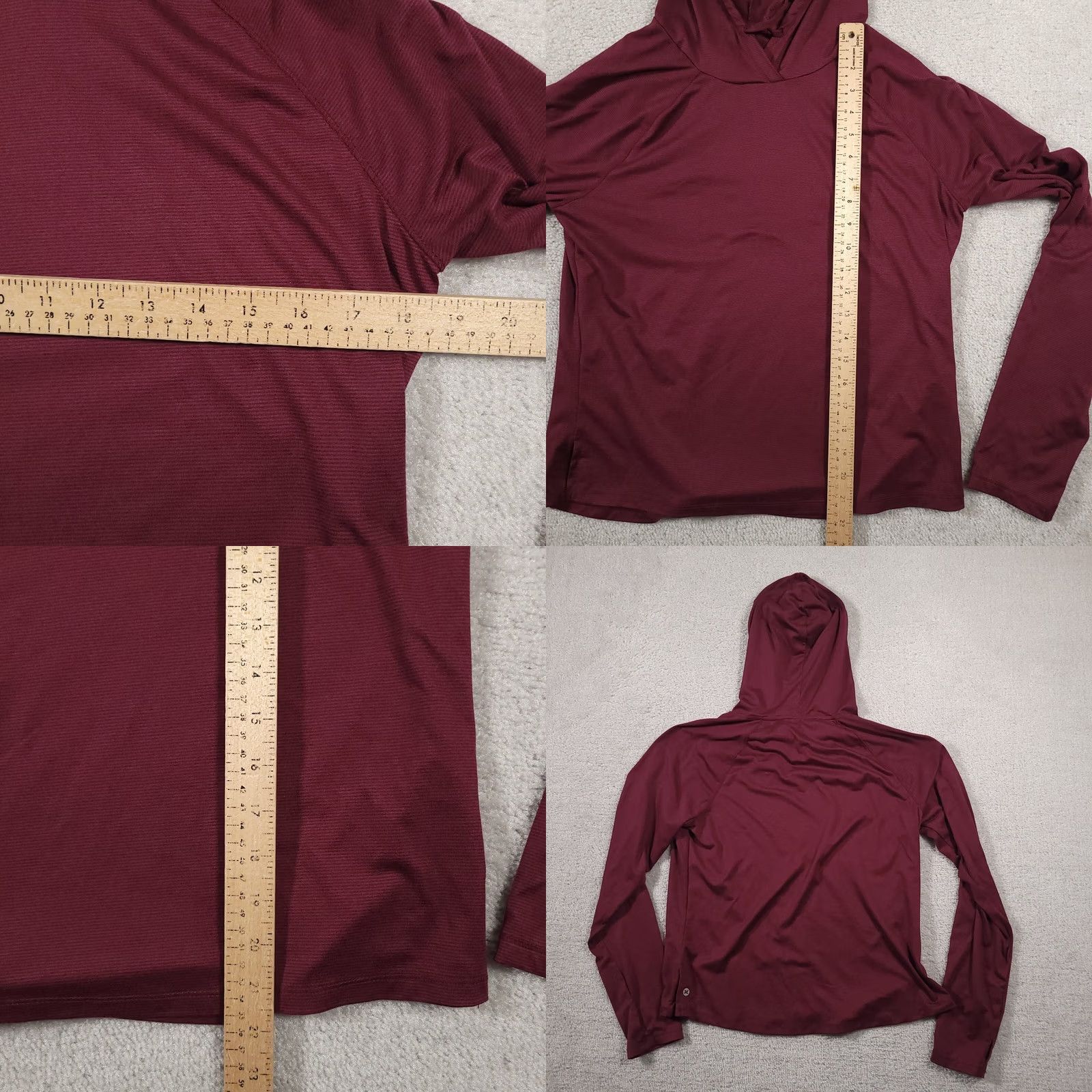 Reebok Reebok Lightweight Hoodie Long Sleeve Women's Medium Red Athleisure Drawstring Hoodie Size M / US 6-8 / IT 42-44 - 8 Thumbnail