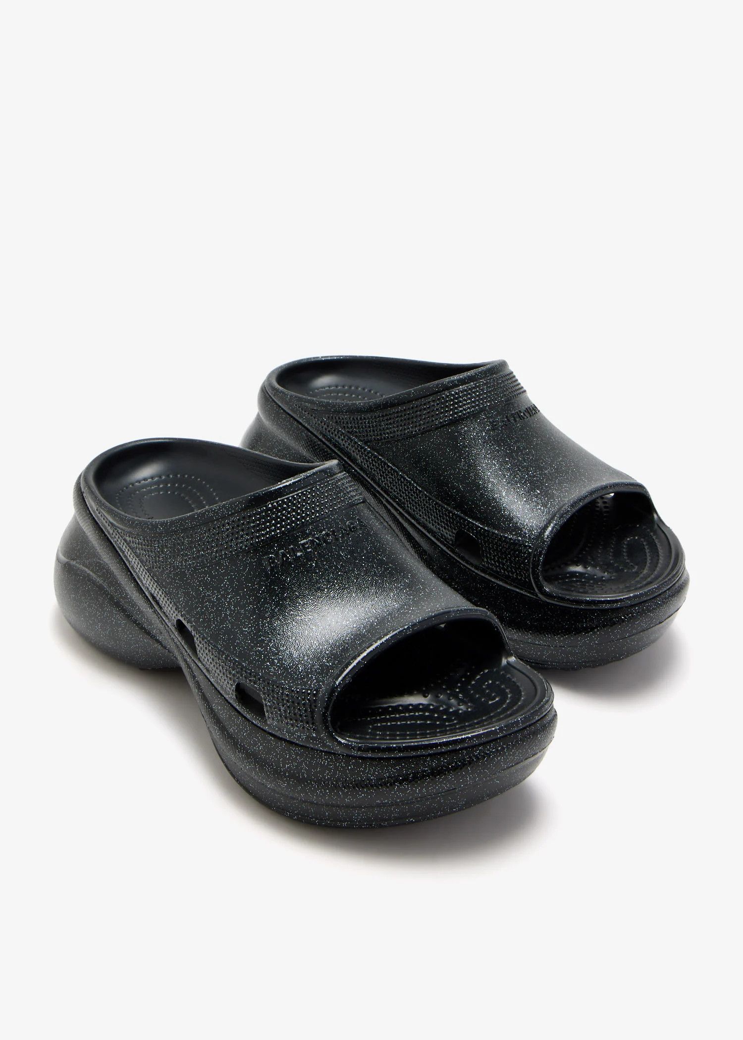 Balenciaga × Crocs o1la1rc1a0525 Pool Crocs™ Slide Sandals in Black Size US 11 / IT 41 - 2 Thumbnail