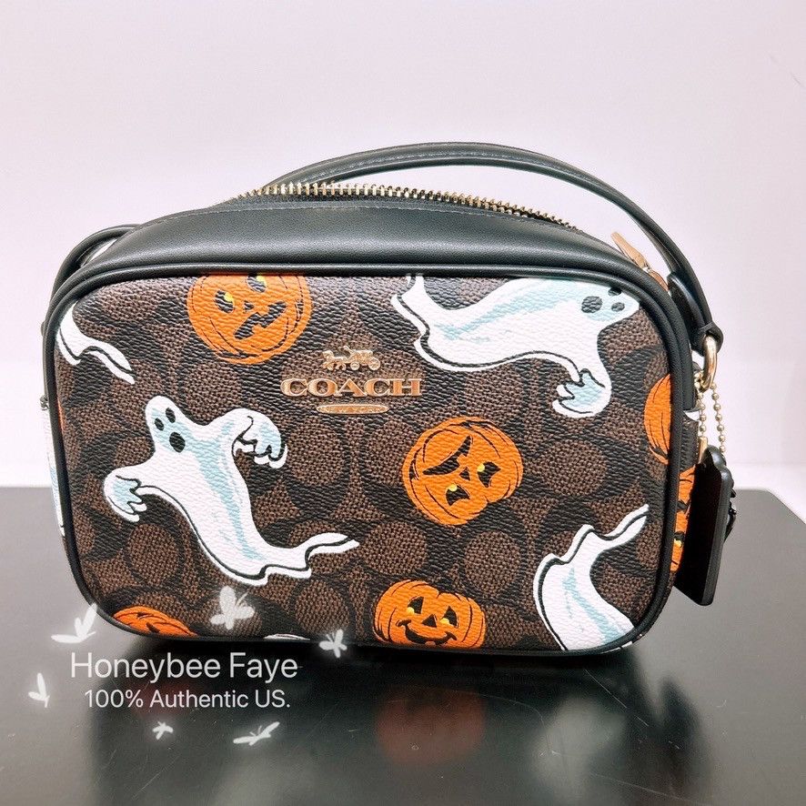 Coach Mini Jamie Camera Bag In Signature Canvas With Halloween Size ONE SIZE - 1 Thumbnail