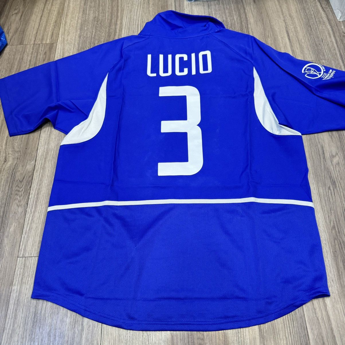 Nike Brazil world cup 2002 away shirt #3 Lucio Size US XL / EU 56 / 4 - 2 Thumbnail