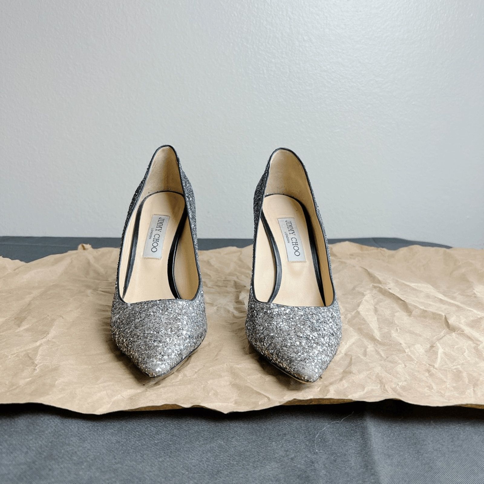 Jimmy Choo Jimmy Choo Romy Degrade Glitter 85mm Pump Retail $595 Size US 10 / IT 40 - 4 Thumbnail