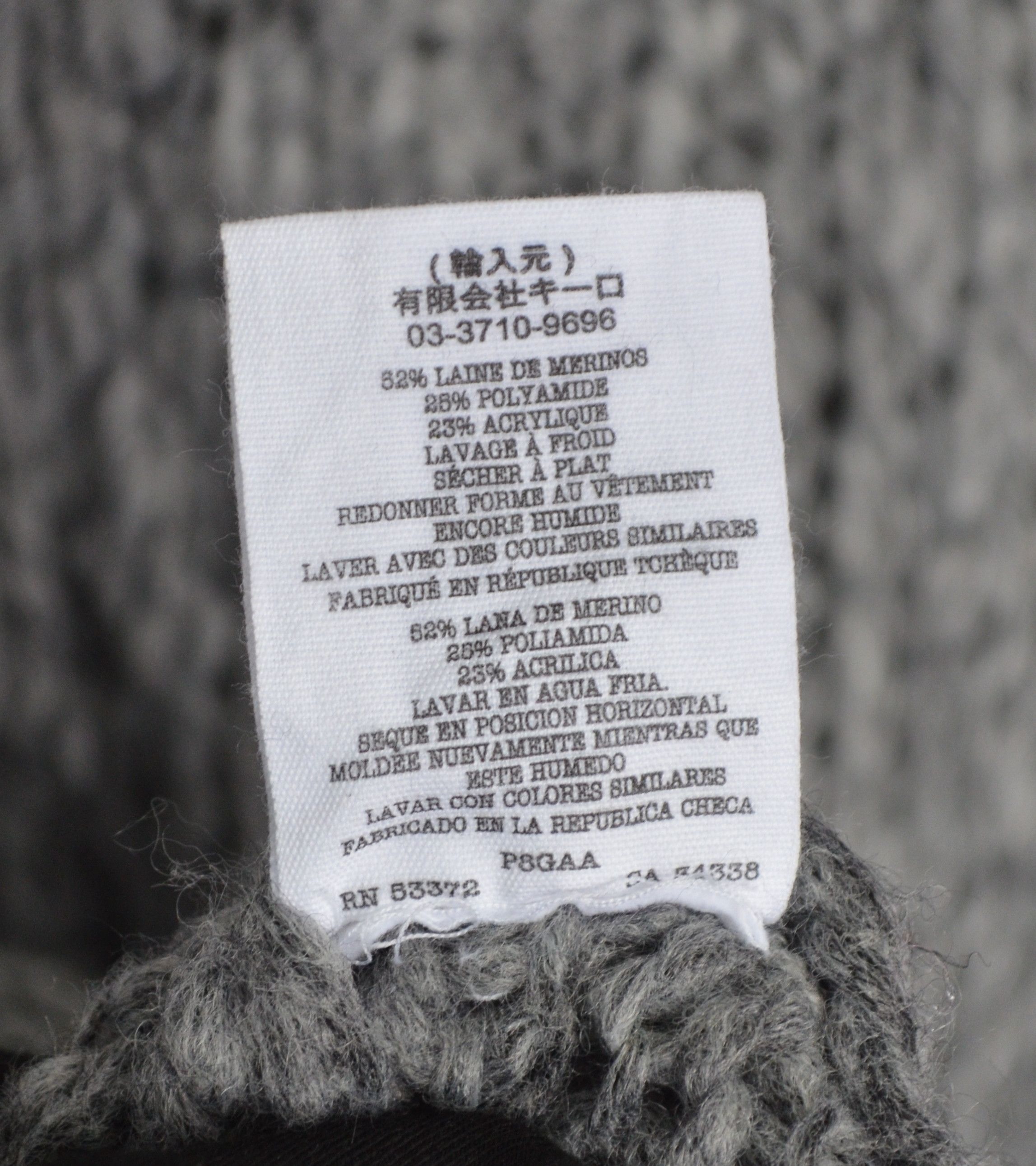 Designer × YMC YMC You Must Create Knit Grey Wool Blend Crew Neck Sweater Size US S / EU 44-46 / 1 - 6 Thumbnail
