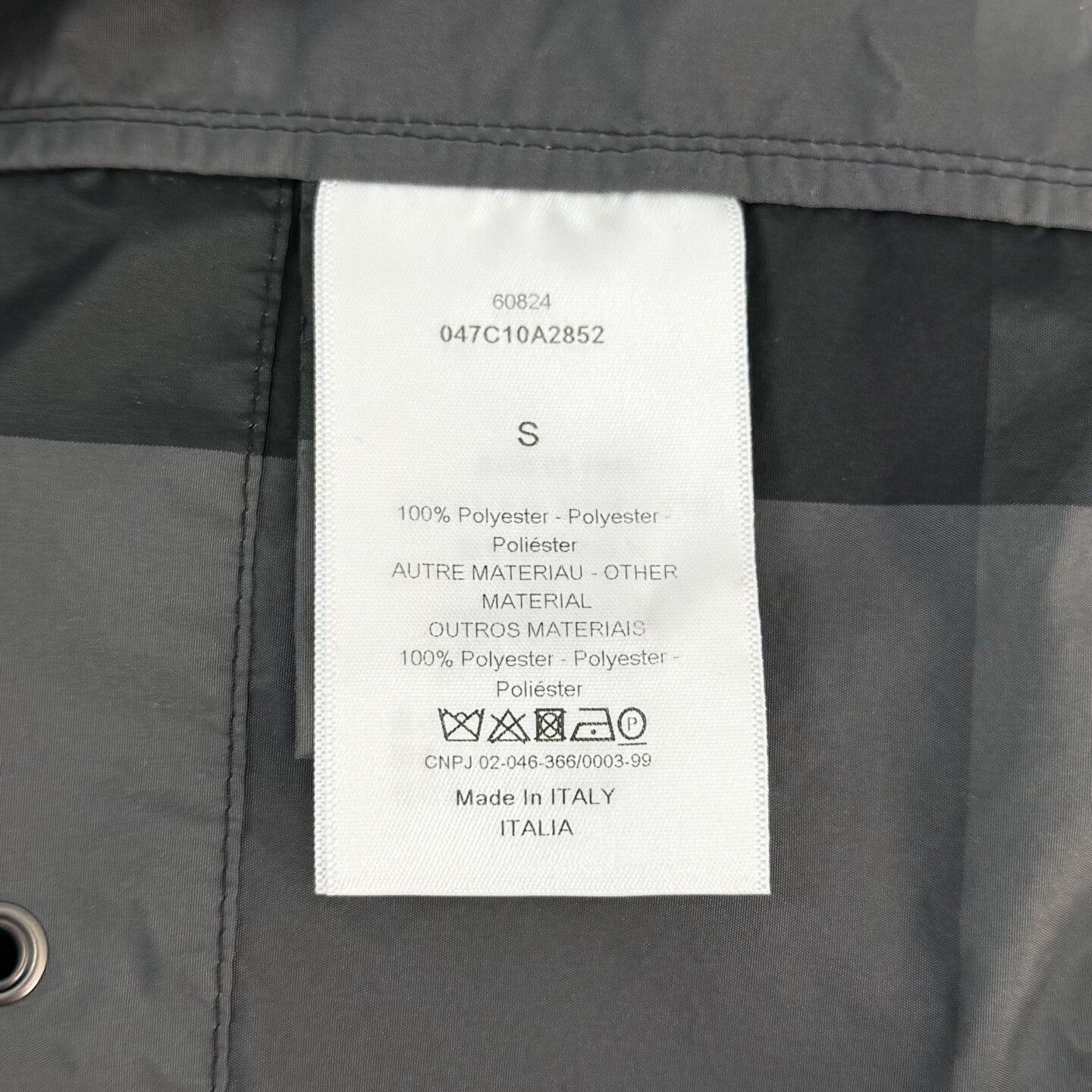 Dior dior black gray plaid logo hooded jacket Size US S / EU 44-46 / 1 - 6 Thumbnail