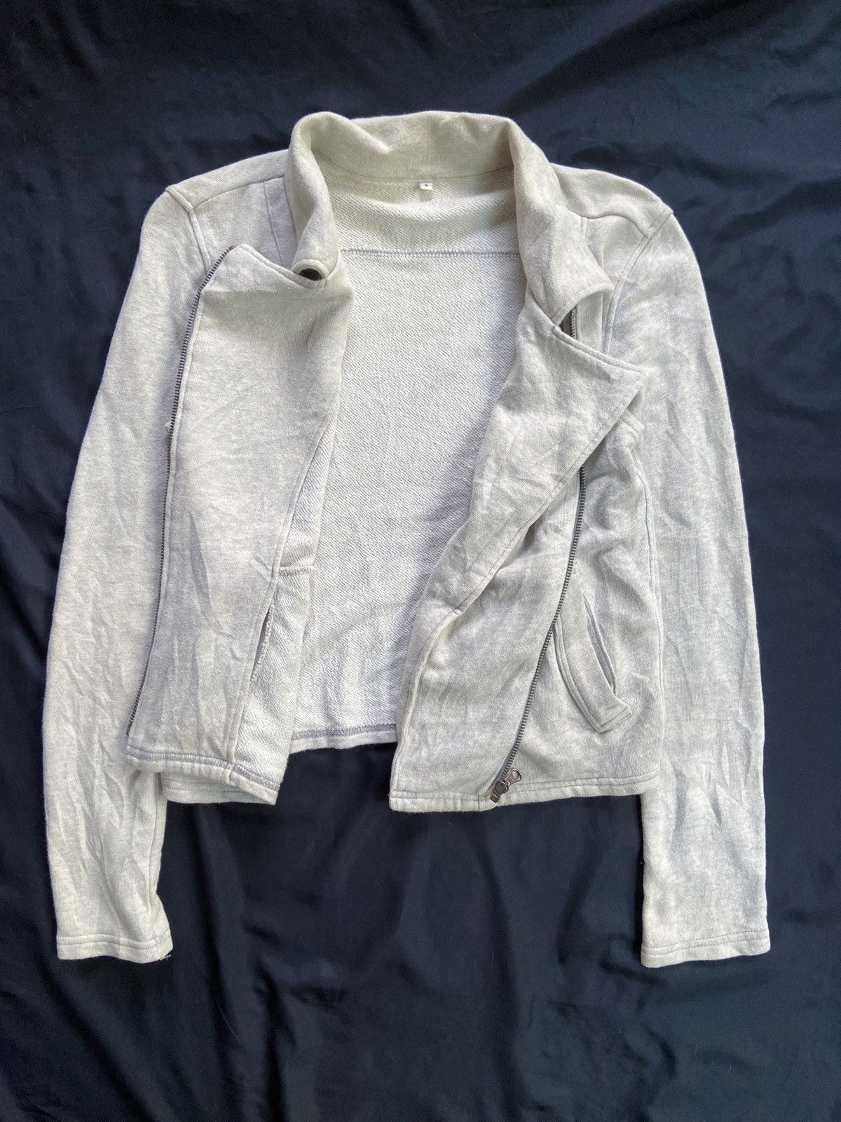 Japanese Brand MUJI U.S ASYMMETRICAL ZIP STYLE COTTON JACKET Size US S / EU 44-46 / 1 - 6 Thumbnail