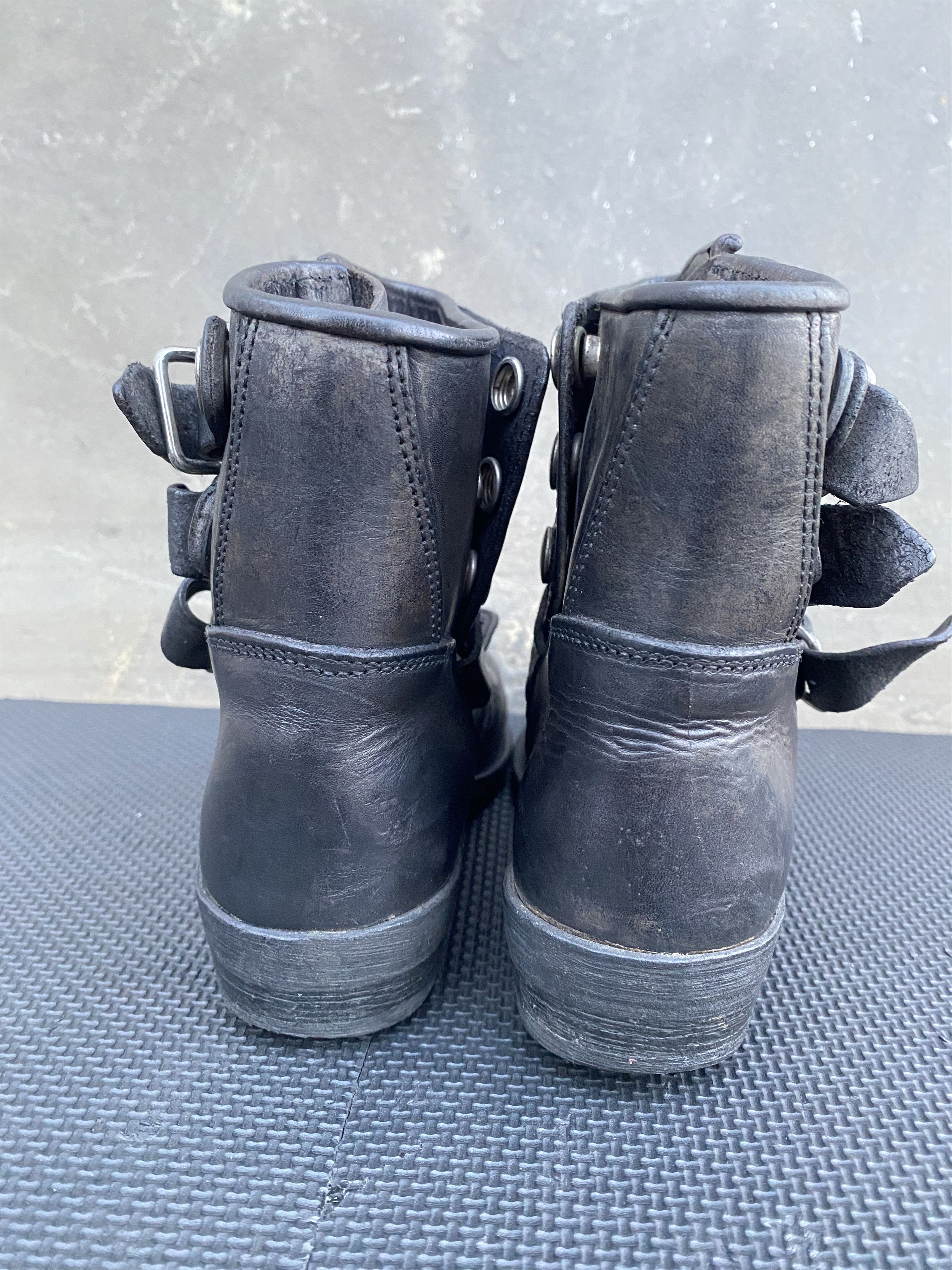 Golden Goose Golden Goose Buckle Biker Black/Gray - Women's Distressed Size US 8 / IT 38 - 7 Thumbnail