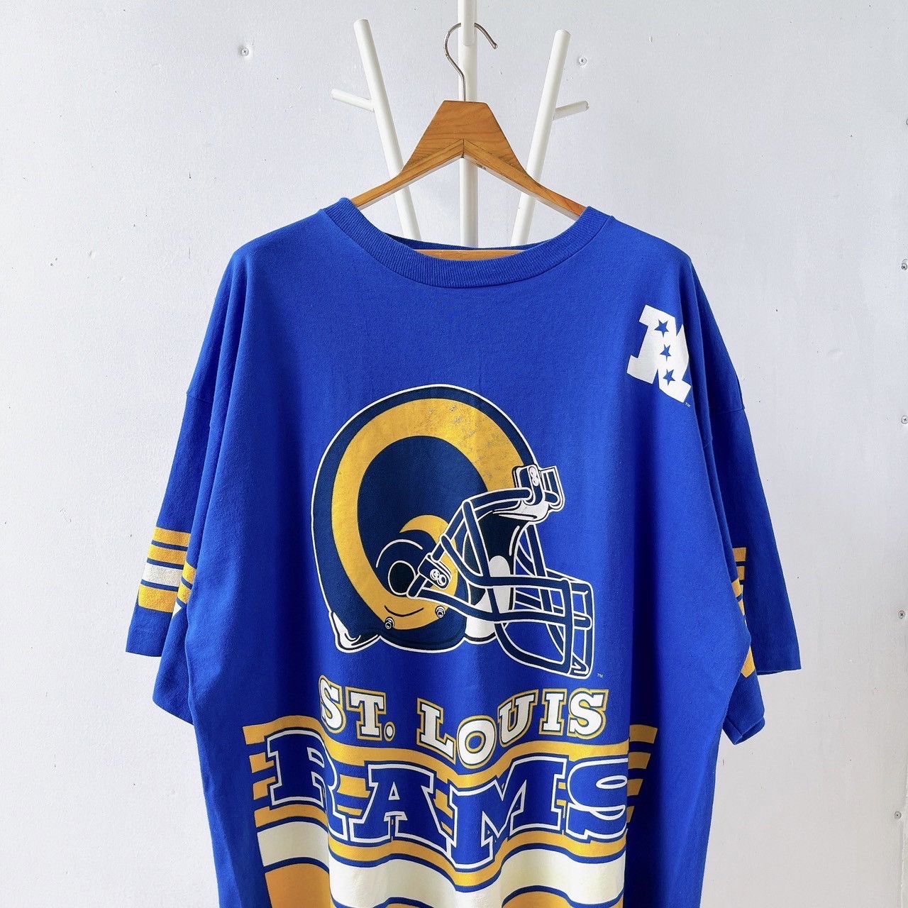 Salem Sportswear × Vintage 90s St. Louis Rams NFL t-shirt/ XXL Size US XXL / EU 58 / 5 - 3 Thumbnail