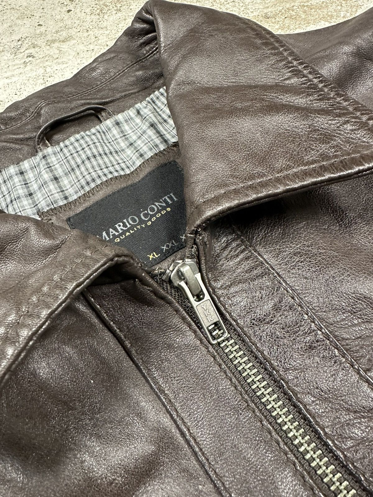 Genuine Leather × Vintage ‼️ Vintage y2k Brown Lamb Leather Jacket Size US L / EU 52-54 / 3 - 7 Thumbnail