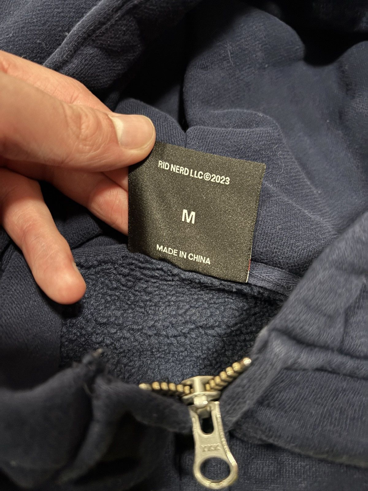 Pleasures Pleasures NERD zipup navy blue and yellow hoodie embriodered Size US M / EU 48-50 / 2 - 5 Thumbnail
