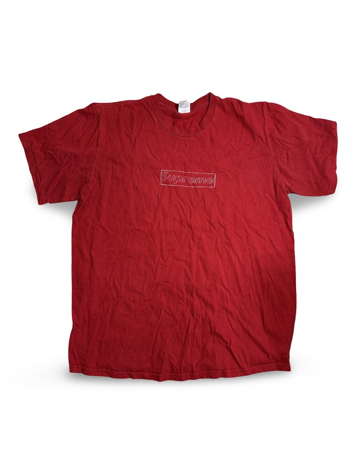 Supreme Supreme KAWS Chalk Box Logo Tee Size US L / EU 52-54 / 3 - 1 Thumbnail