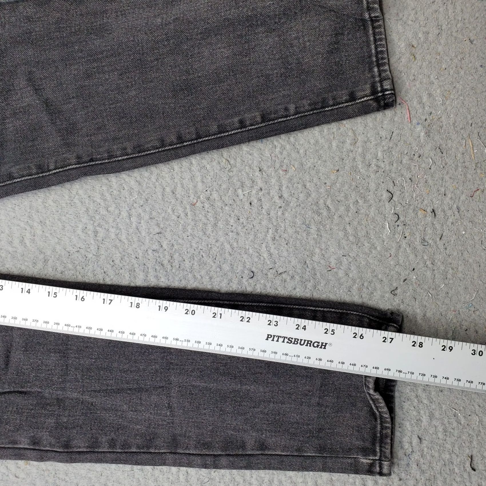 Pacsun PacSun Womens Jeans 24 Black Denim 5-Pocket Dark Wash Regular Straight Leg Size 42" / US 20 - 4 Thumbnail