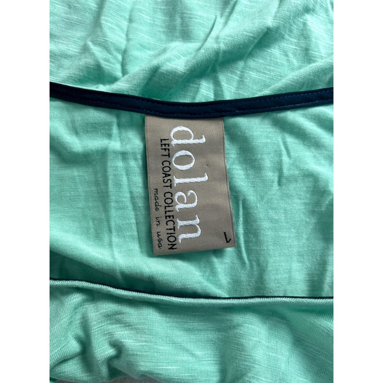 Anthropologie Dolan Anthropologie Womens Mint Blue Colorblock High Low Tunic T-Shirt Top Large Size L / US 10 / IT 46 - 3 Thumbnail