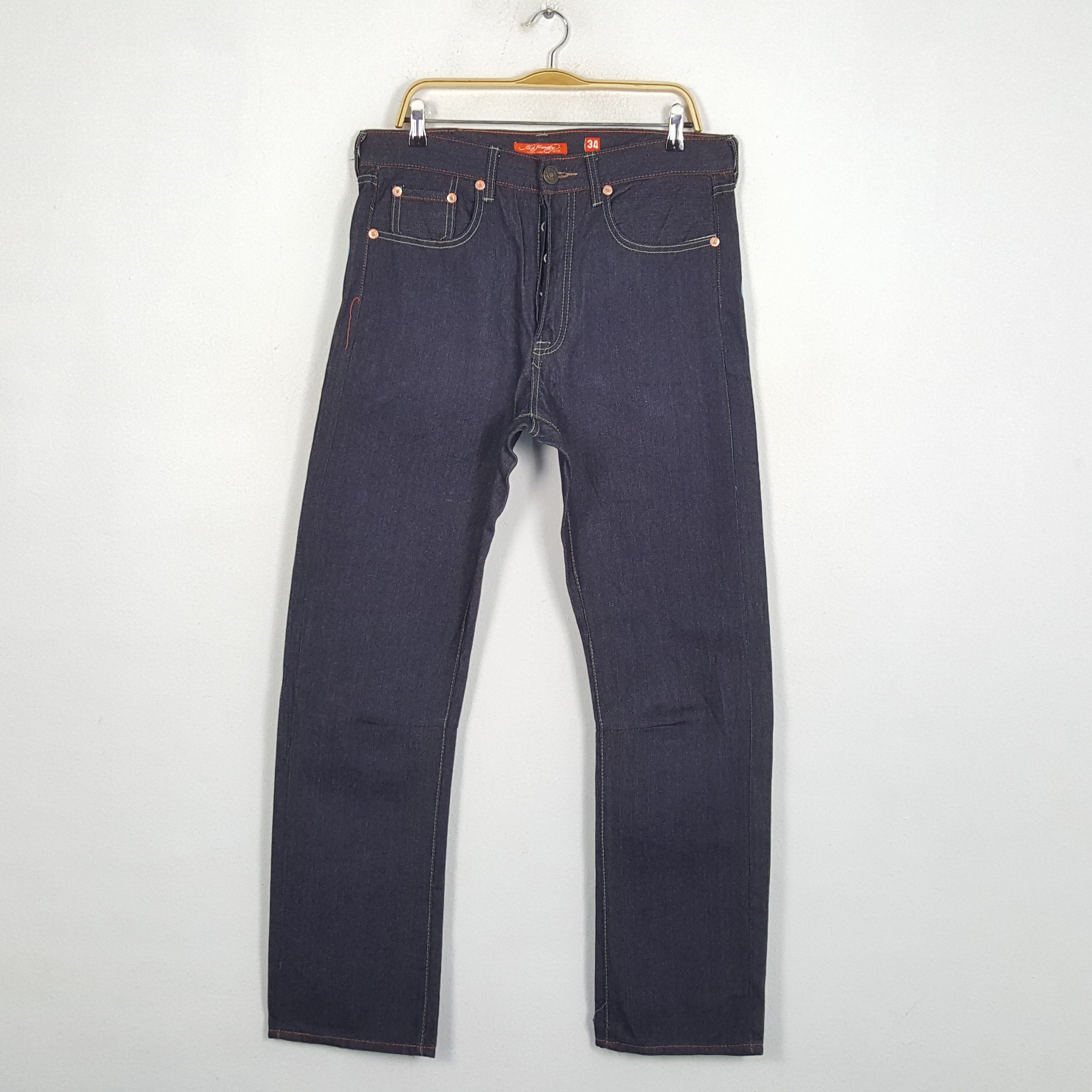 Christian Audigier × Ed Hardy × Vintage Vintage ED HARDY By Christian Audigier Designer Style Jeans Size US 36 / EU 52 - 4 Thumbnail
