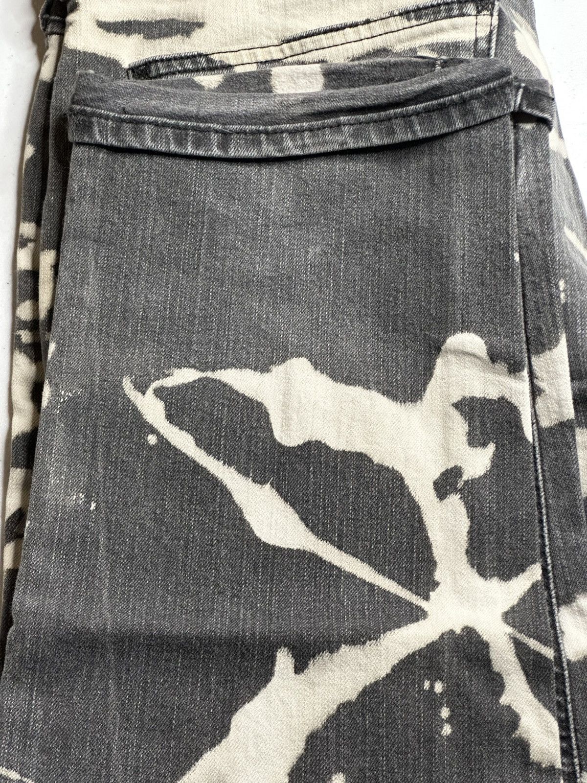 Vintage Vintage Y2K Lees Bleach Splatter dark denim jeans Size US 34 / EU 50 - 7 Thumbnail