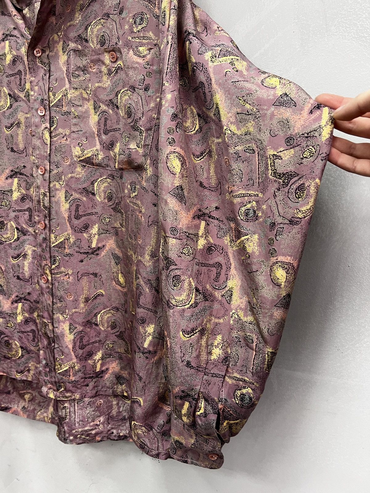 Christian Dior Monsieur Silk dior style Shirt button up Gatsby Shirt Pink Printed Size US L / EU 52-54 / 3 - 6 Thumbnail