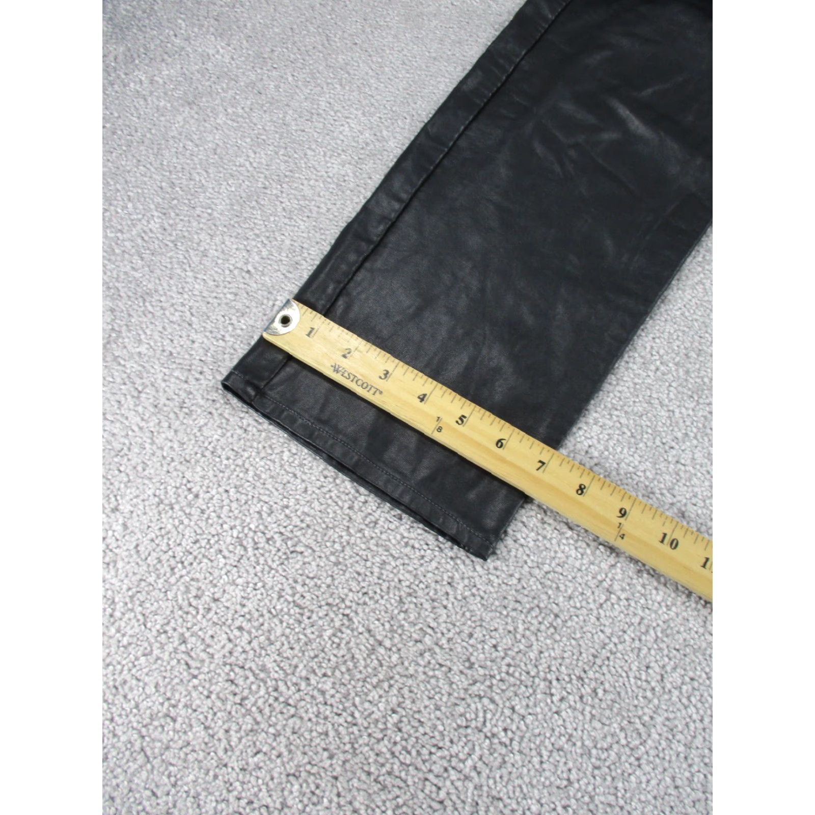 J.Crew J.CREW Pants Womens 27 Black Faux Leather Classic Straight NEW Dress Pants Women Size 27" / US 4 / IT 40 - 5 Thumbnail
