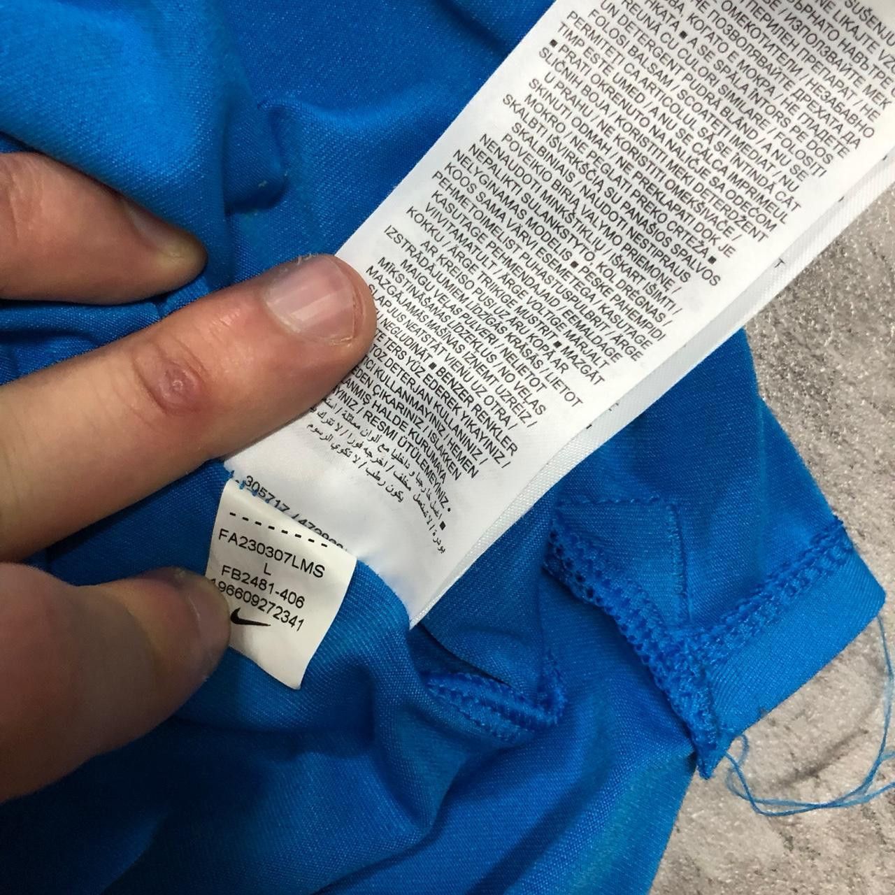 Nike Nike blue Dri-Fit t-shirt Sportswear rap hip hop Size US L / EU 52-54 / 3 - 5 Thumbnail