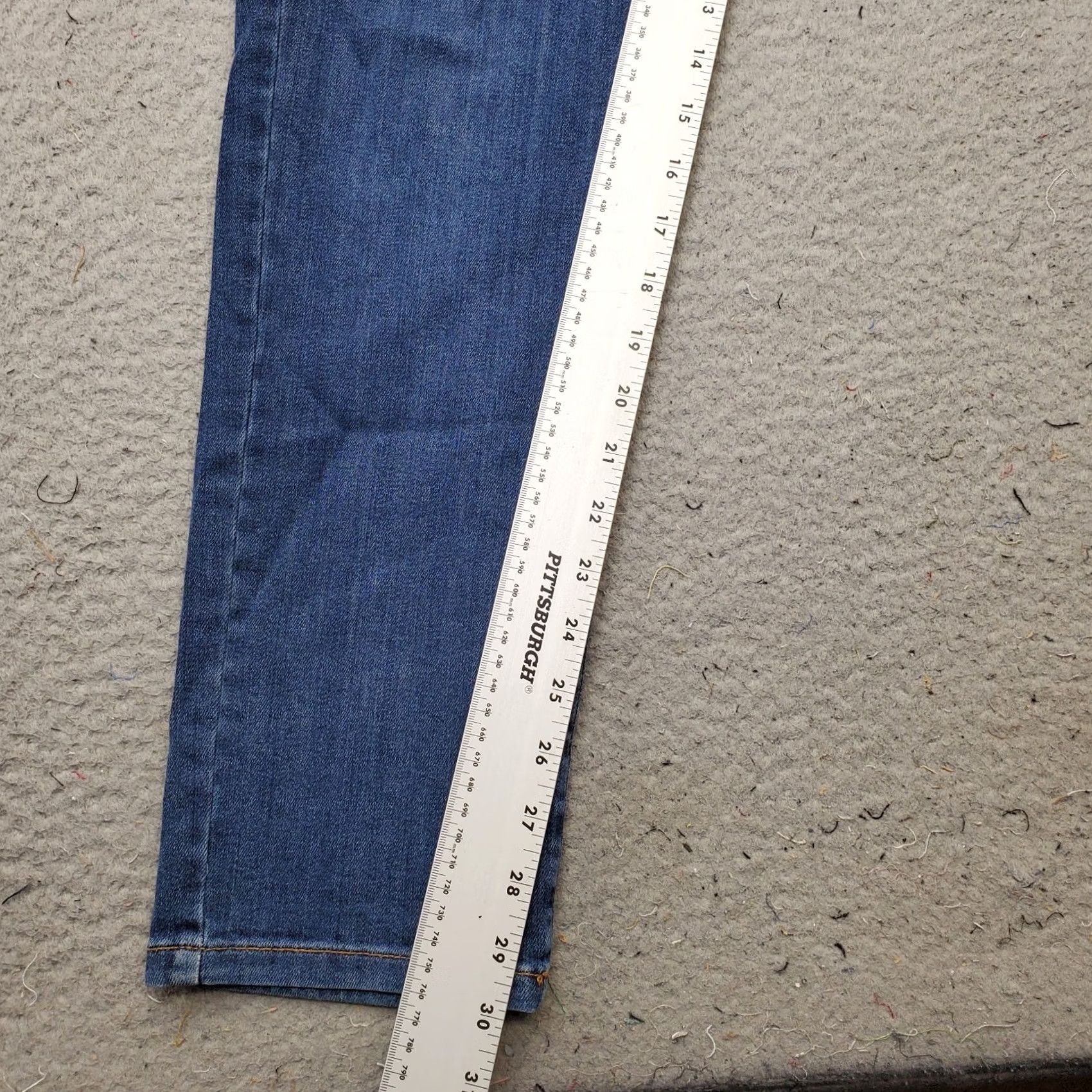 J. Jill J. Jill Weekender Jeans Womens 10 Blue Denim Dark Wash Stretch Straight Leg Jeans Size 32" / US 10 / IT 46 - 6 Thumbnail