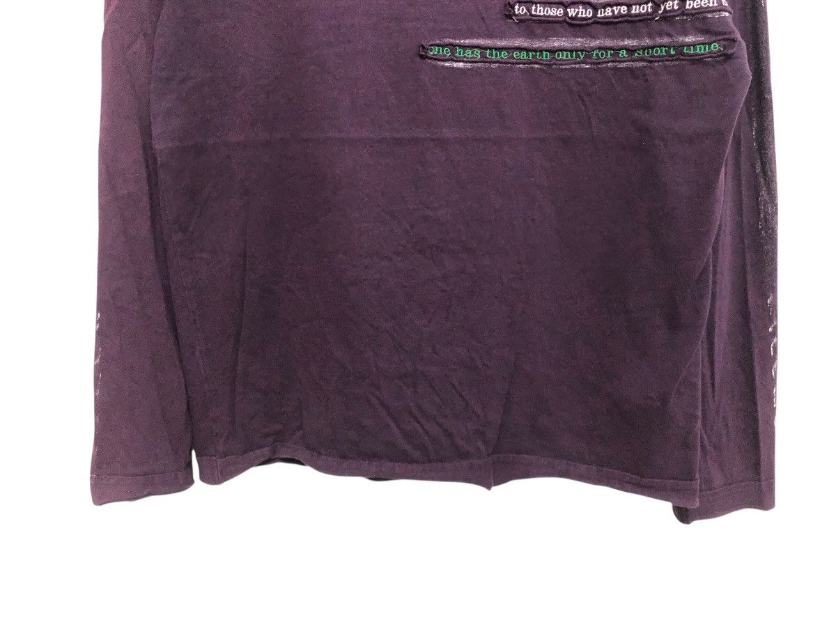 Adolfo Dominguez GRUNGE PATCH POEM TEE PAINT ROLL ROUGH EDGE DISTRESSED STYLE Size US L / EU 52-54 / 3 - 4 Thumbnail