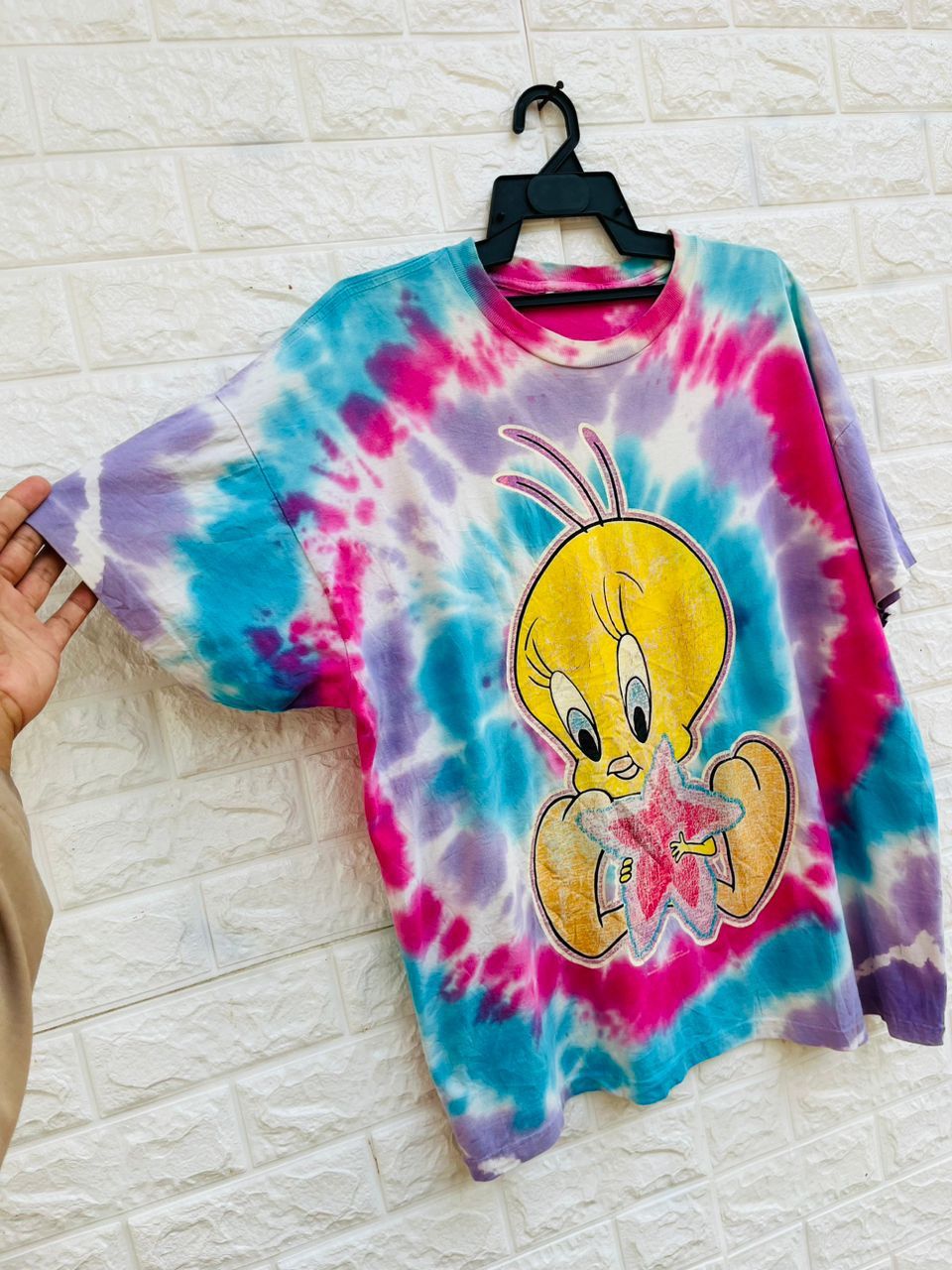 Disney × Vintage Vintage 90s Tweety Warner Bros Streetwear Fashion Style Size US XL / EU 56 / 4 - 3 Thumbnail