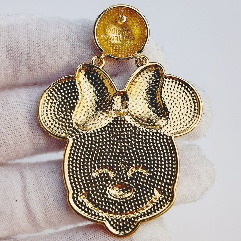 Disney Disney x BaubleBar Minnie Gold Dangle Earrings, NIP Size ONE SIZE - 7 Thumbnail