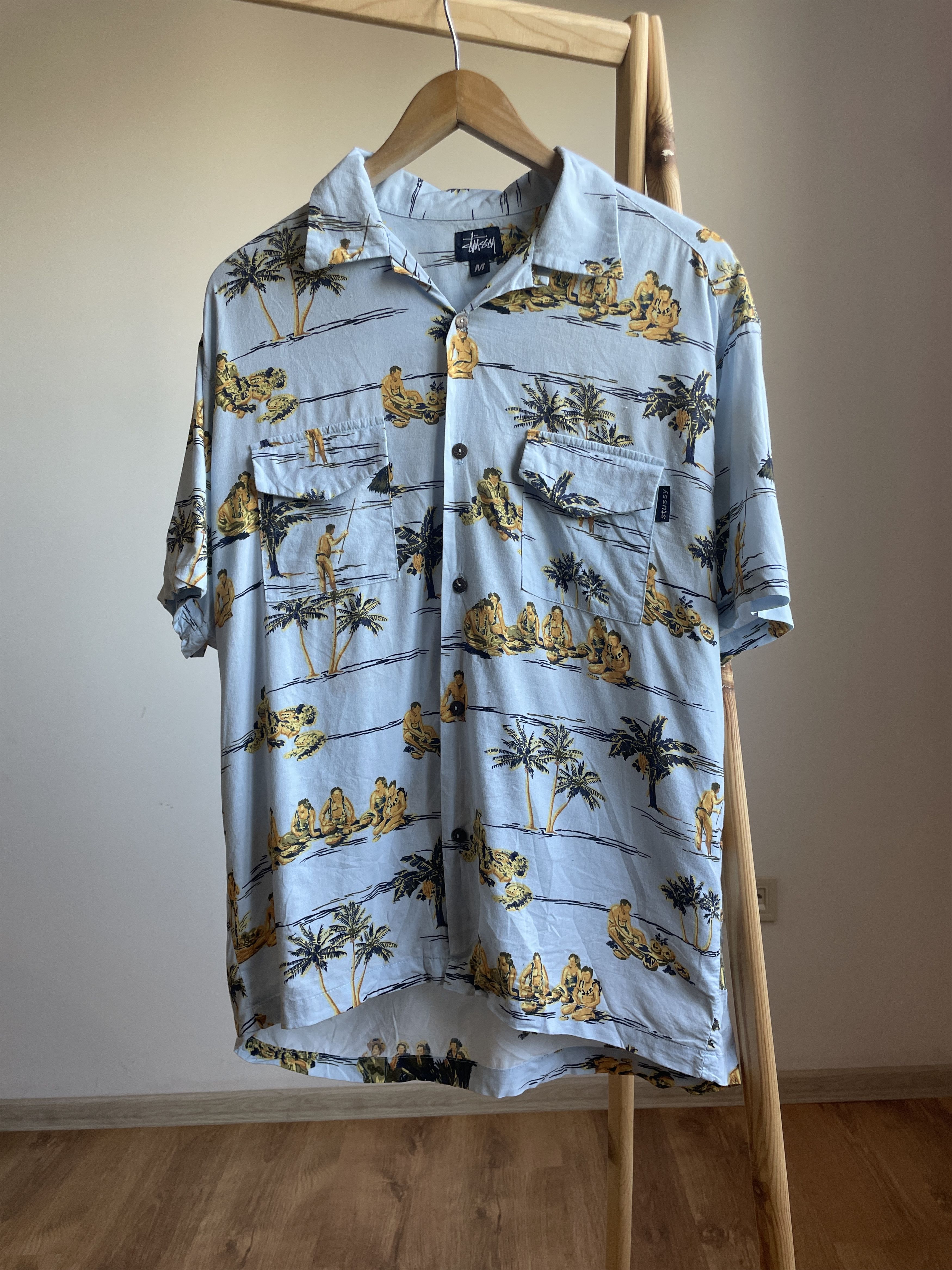 Stussy Stussy Vintage Y2K Made in USA Hawaiian Shirt Size M Size US M / EU 48-50 / 2 - 1 Thumbnail