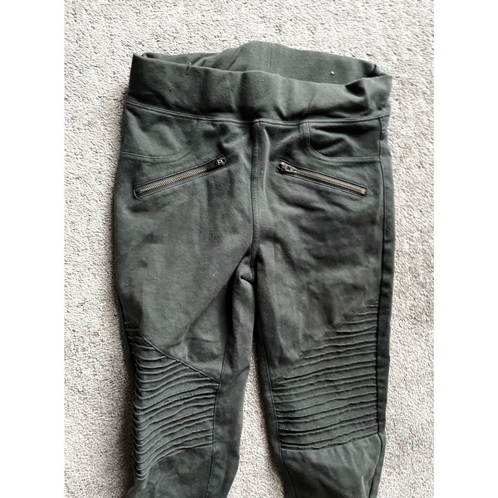 American Eagle Outfitters American Eagle Jeggings Leggings Women Small Short Green Stretch Biker Womens Size 28" / US 6 / IT 42 - 2 Thumbnail