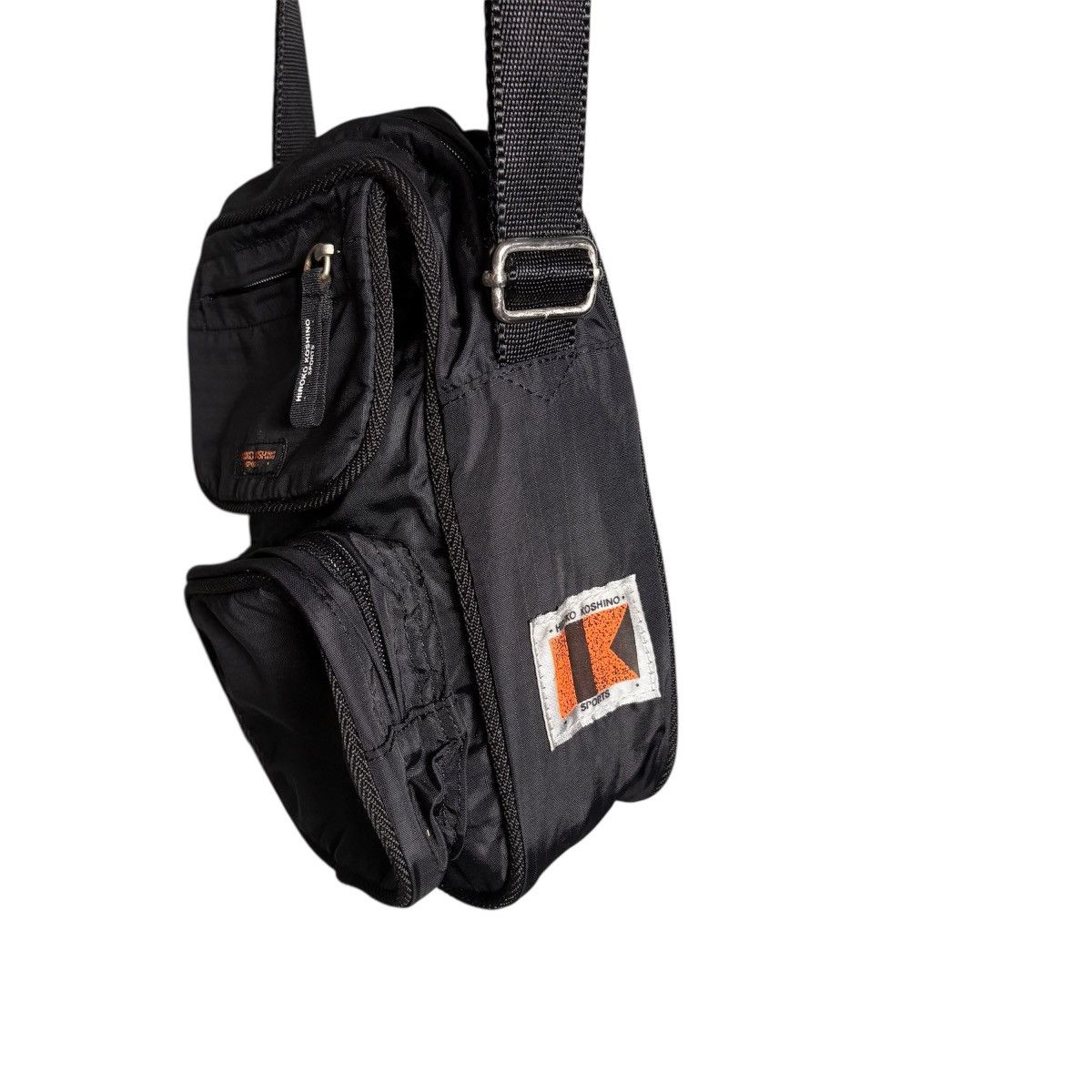 Hiroko Koshino Homme Vintage 90s Hiroko Koshino Sports Black Nylon Crossbody Bag Size ONE SIZE - 4 Thumbnail