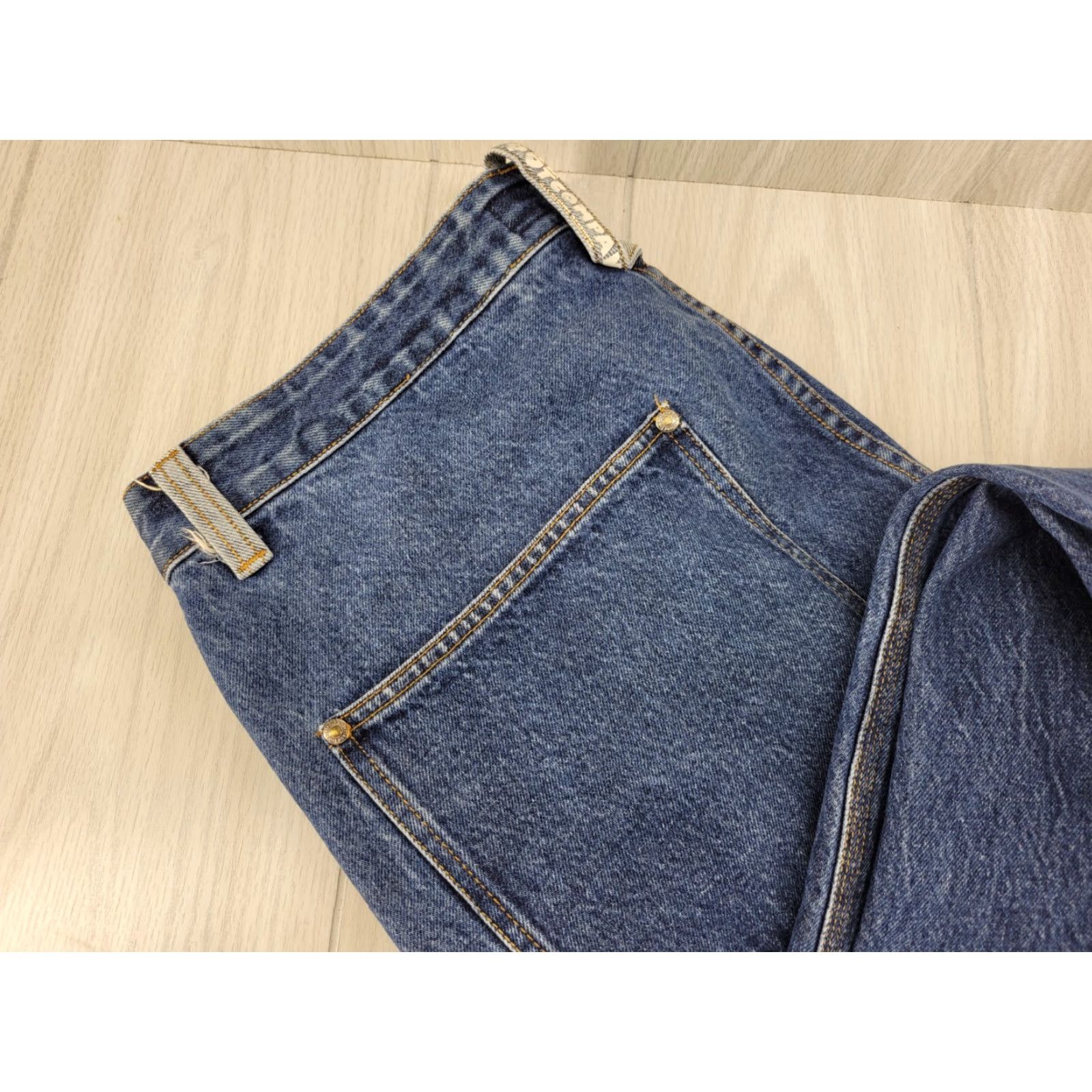 Timberland VINTAGE Timberland Jeans Baggy 90s Mens Regular Blue Denim 38x32 Belt Loops Pockets Logo Patch Distressed? Not Distressed Size US 38 / EU 54 - 6 Thumbnail