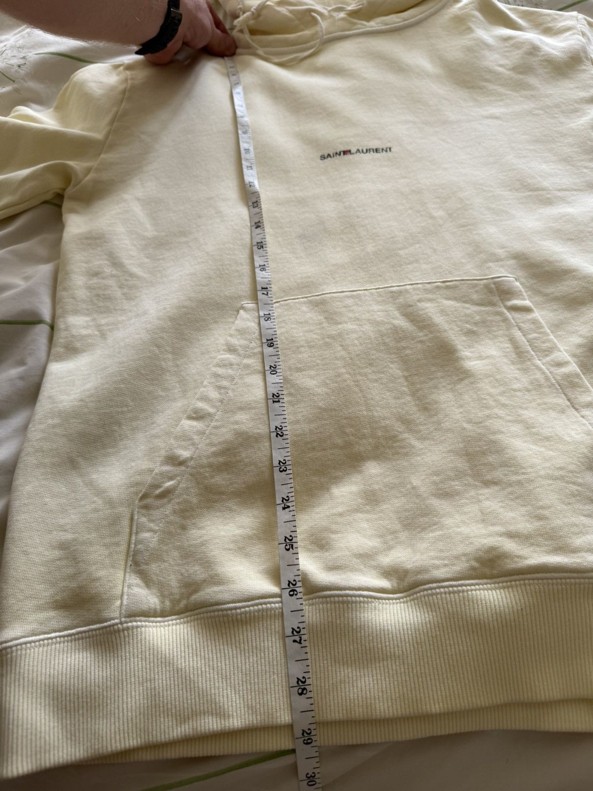 Saint Laurent Paris $990 SS19 Saint Laurent Rive Gauche logo hoodie M Size US M / EU 48-50 / 2 - 6 Thumbnail