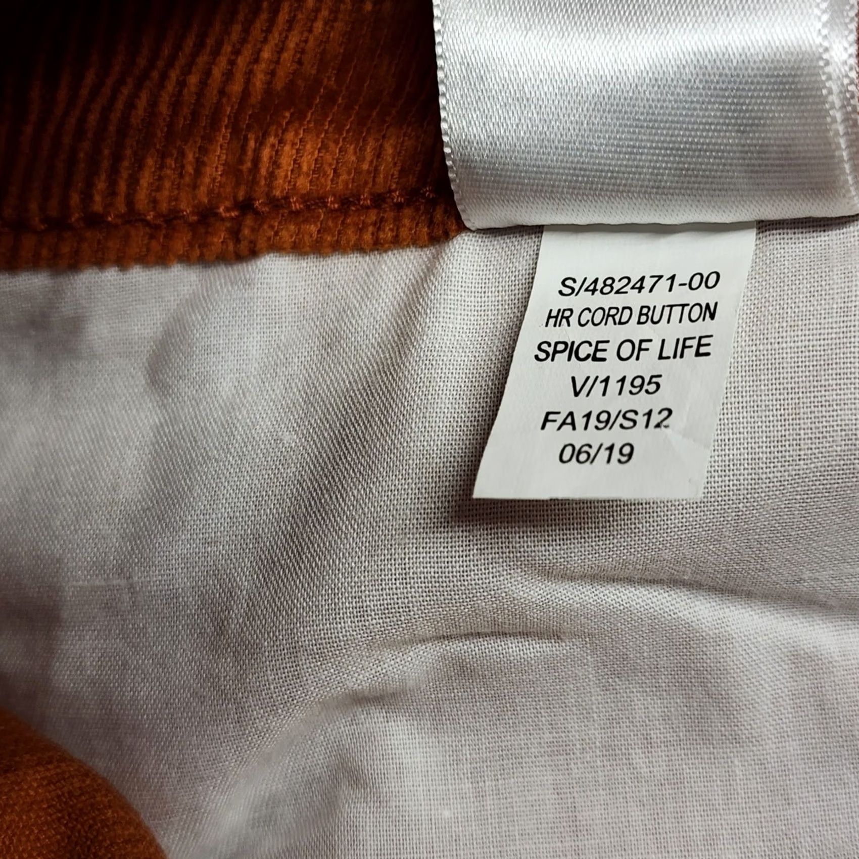 Old Navy OLD NAVY Corduroy Pants Women 18 Rust Orange Rockstar Super Skinny High Rise Plus Size 28 in Inseam Womens Summer Fall Winter Jeans Size 40" / US 18 - 5 Thumbnail