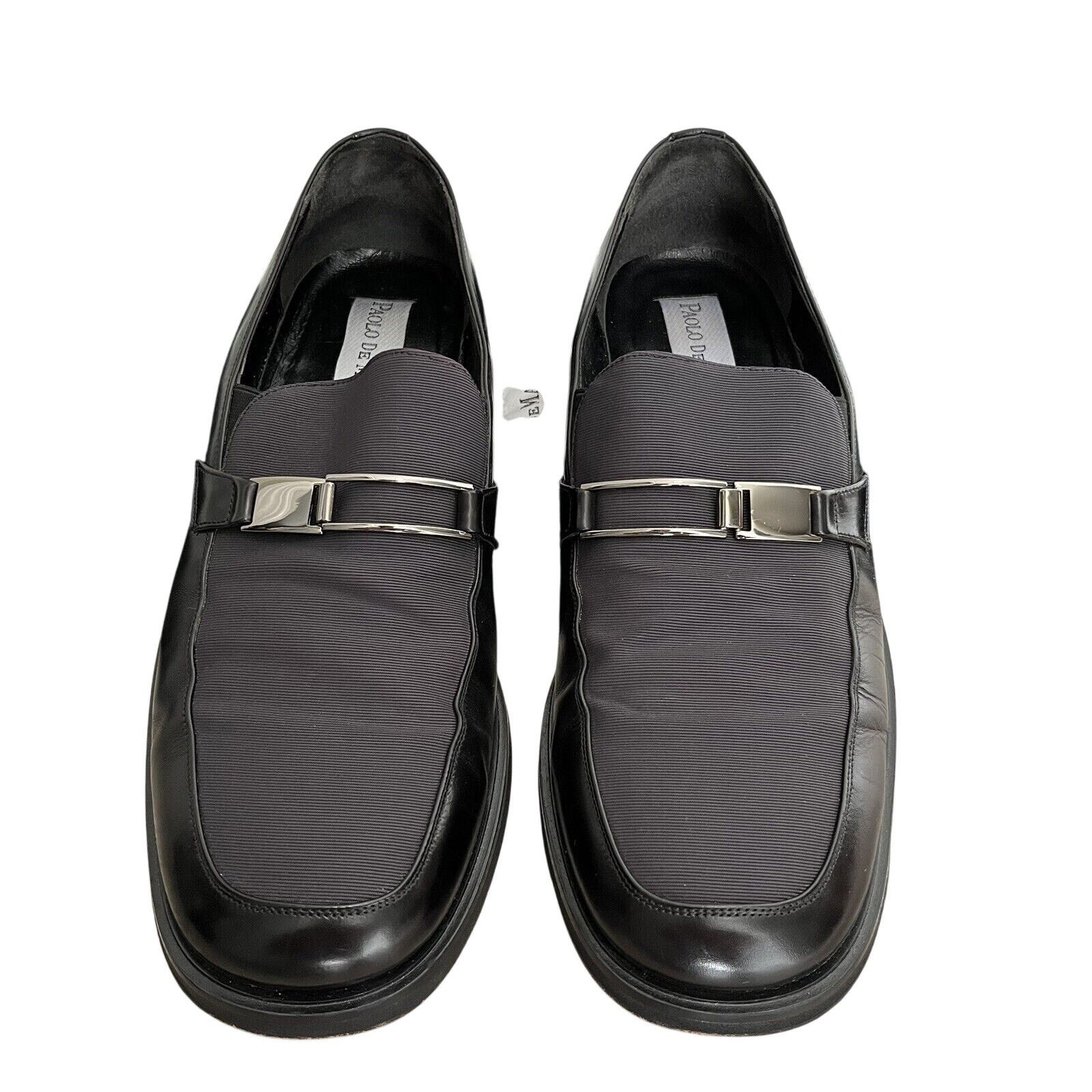 Designer × Vintage Paolo De Marco Leather Buckle Loafers Shoes HANDEMADE Spain Size US 11.5 / EU 44-45 - 1 Thumbnail