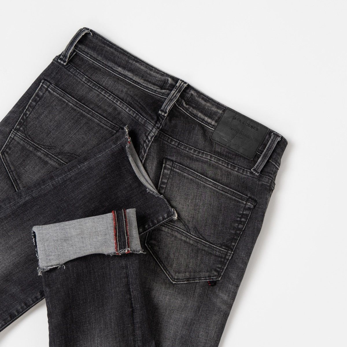 Jack & Jones Jack & Jones Glenn Fox Mens Slim Fit Jeans Grey Washed Size US 29 - 4 Thumbnail