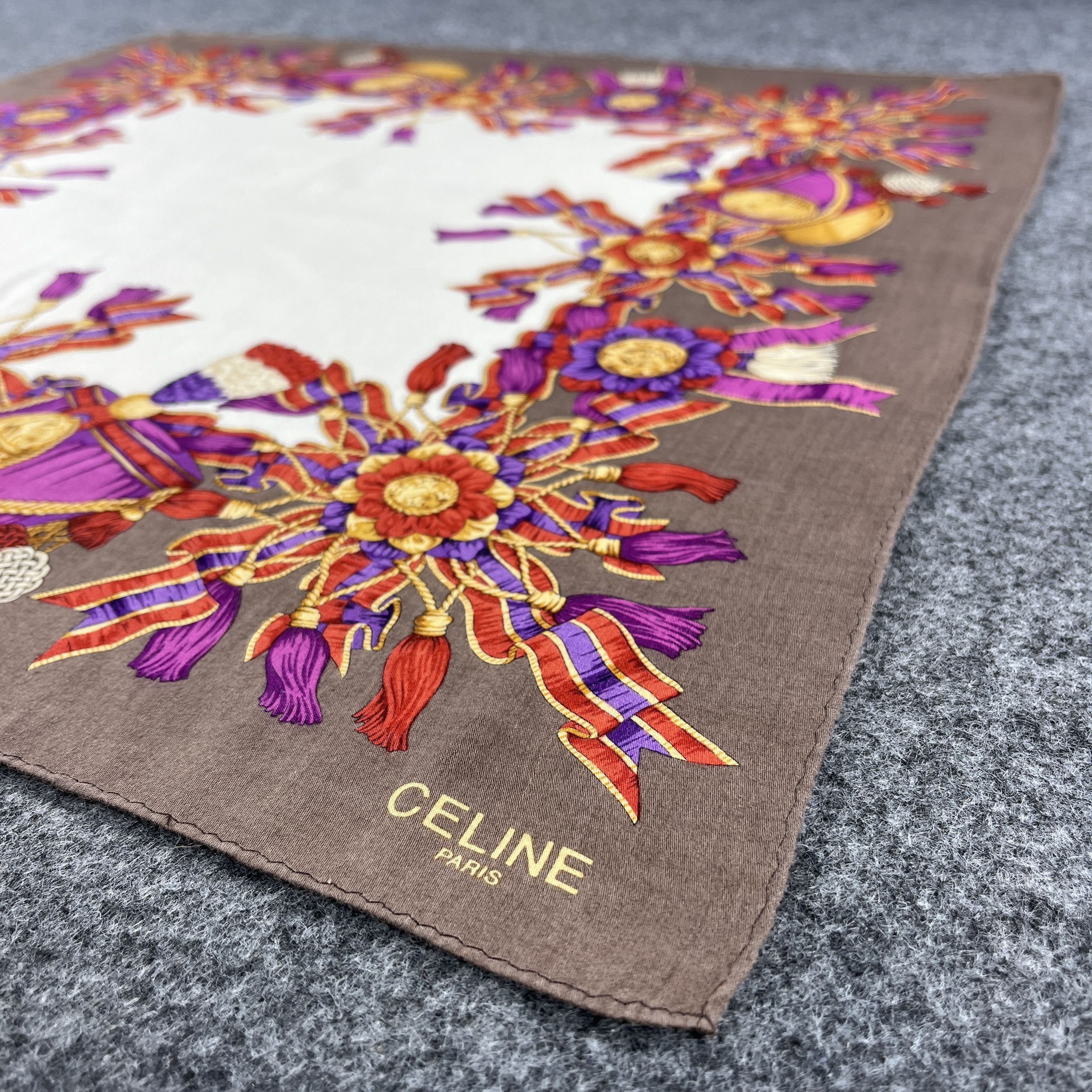 Vintage Vintage Celine Handkerchief / Bandana / Neckerchief B113 Size ONE SIZE - 6 Thumbnail
