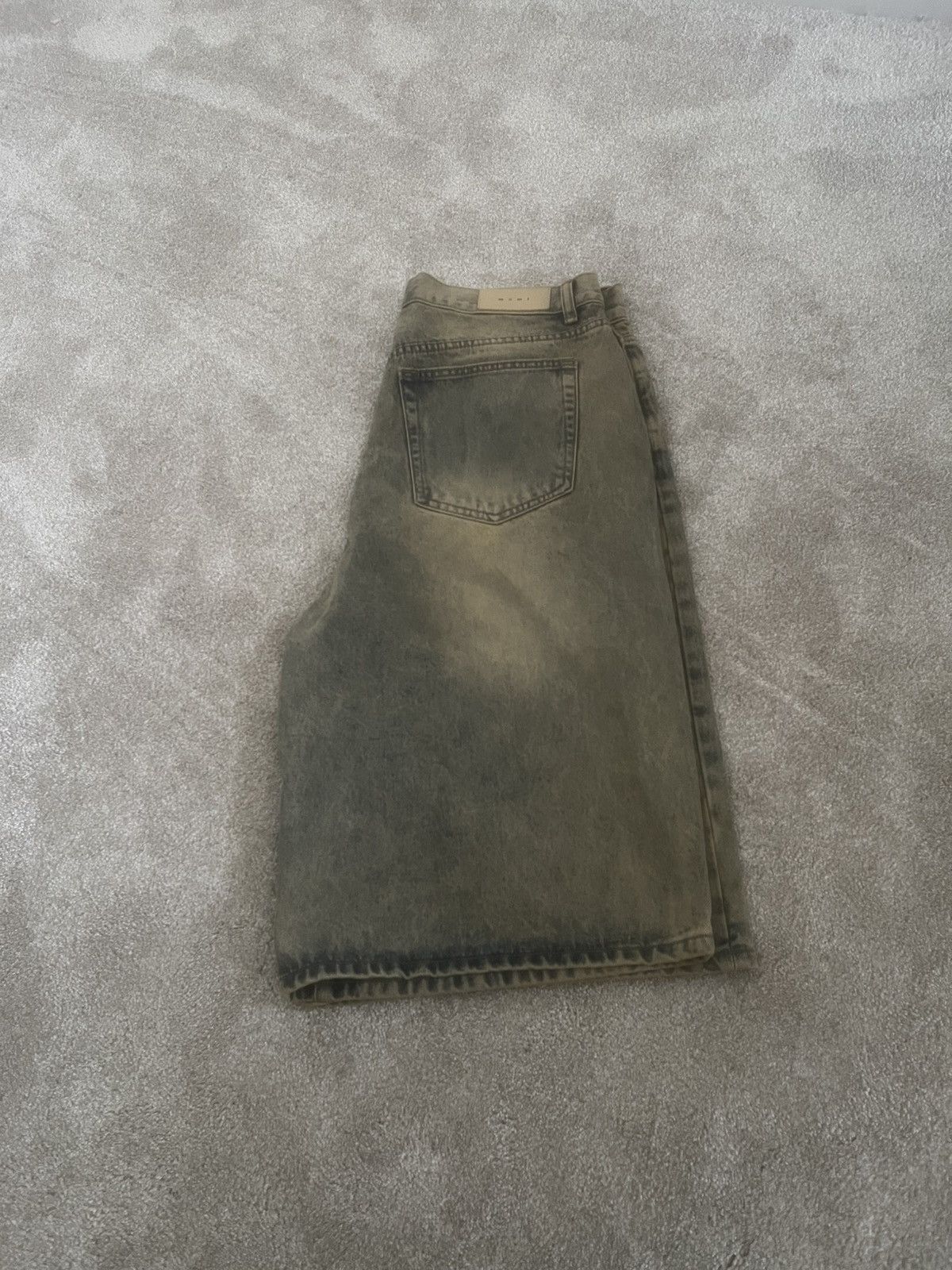 MNML Baggy Dust Stone Denim Shorts Size US 32 / EU 48 - 3 Thumbnail