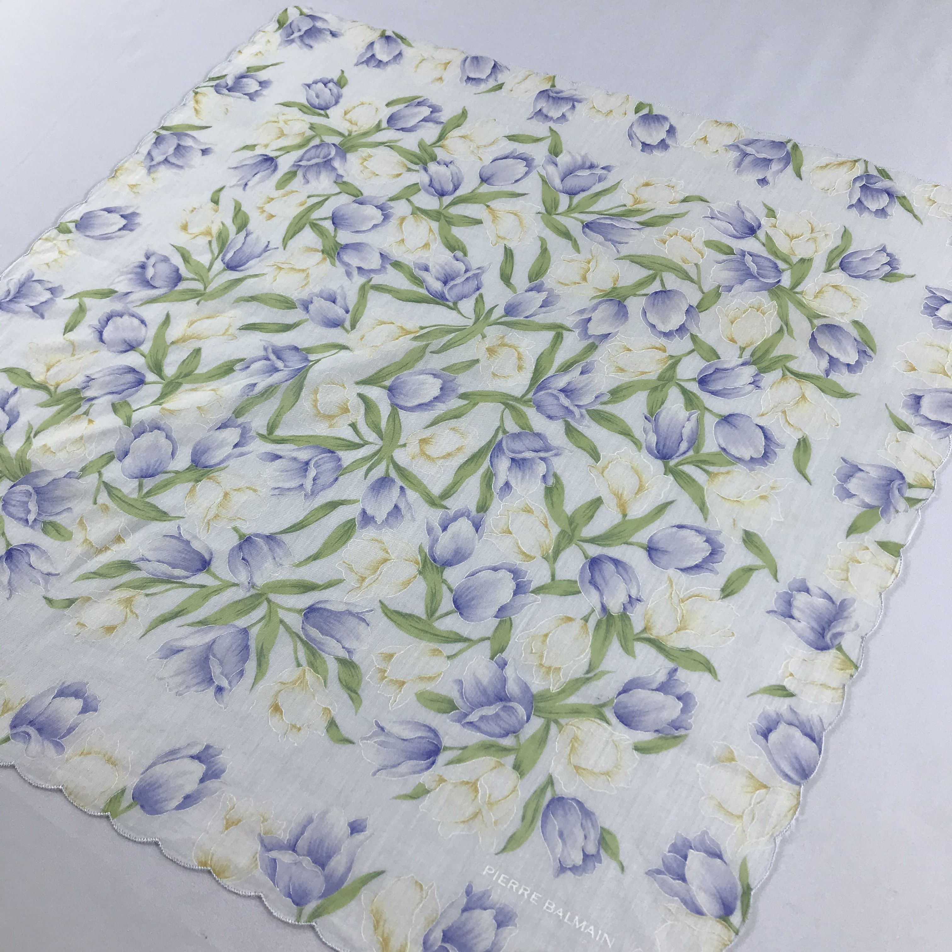 Pierre Balmain × Vintage Pierre Balmain Handkerchief Neckerchief Bandana H1024 Size ONE SIZE - 4 Thumbnail