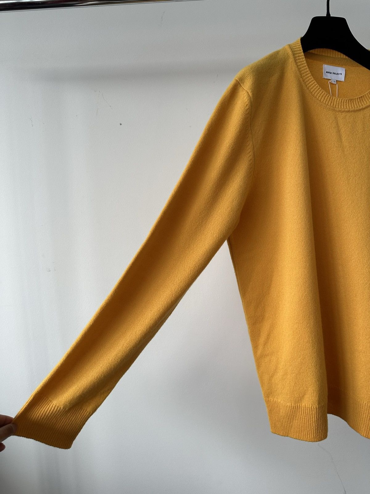 Norse Projects Norse Projects Sigfred Merino Wool Yellow Jumper Size US XL / EU 56 / 4 - 5 Thumbnail