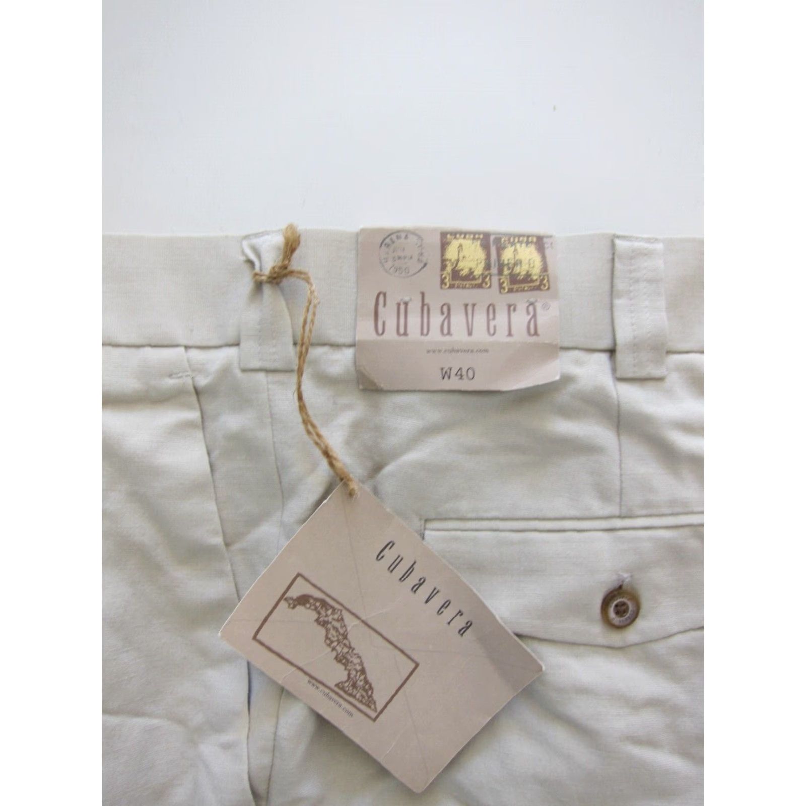 Cubavera NWT Cubavera Rayon Linen Beige Pleated Casual Chino Golf Short Men Size 40 Size US 40 / EU 56 - 3 Thumbnail
