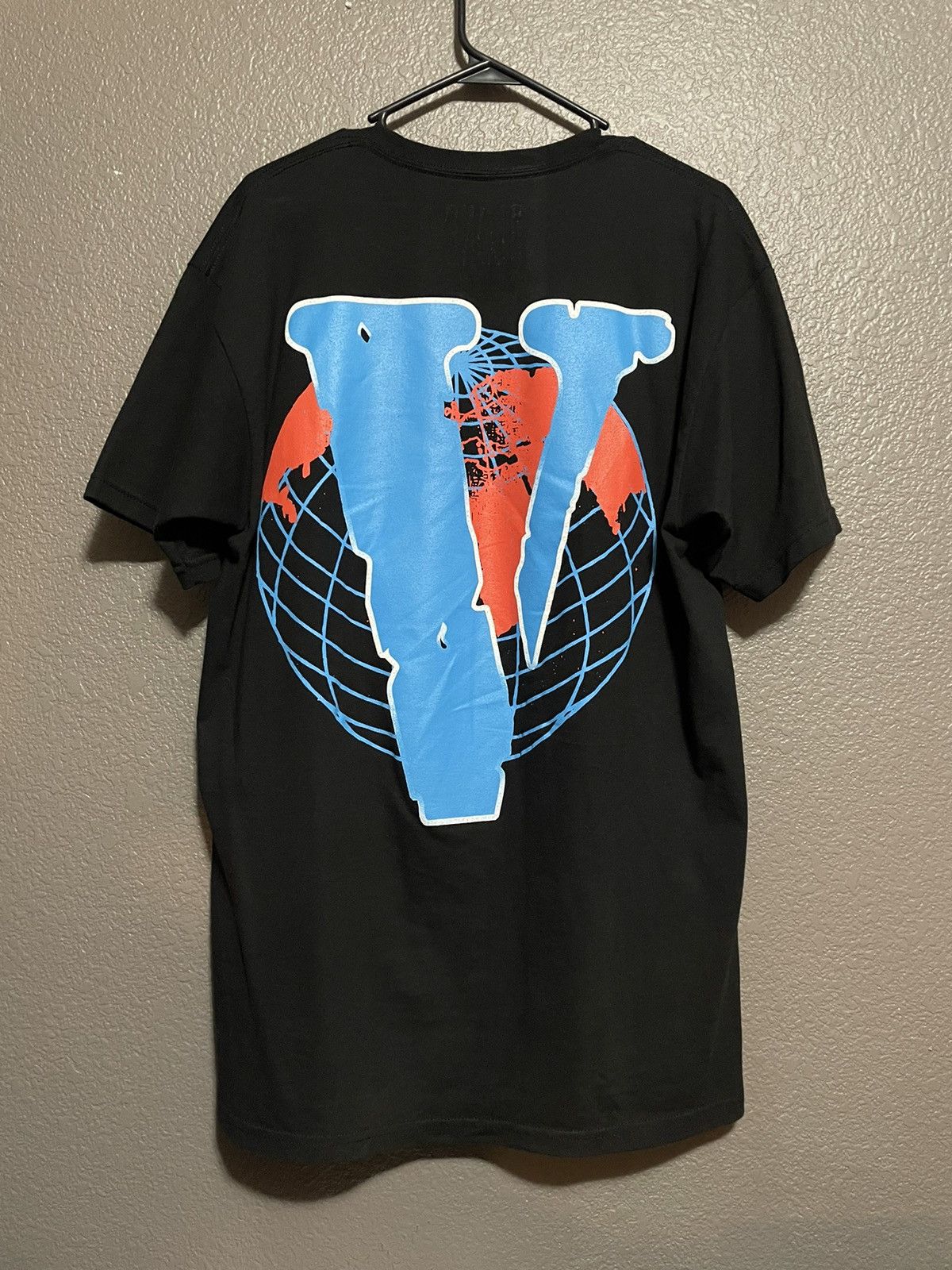 999 Club Vlone Juice Wrld X Vlone Chrome VWRLD Tee Black Large Grailed