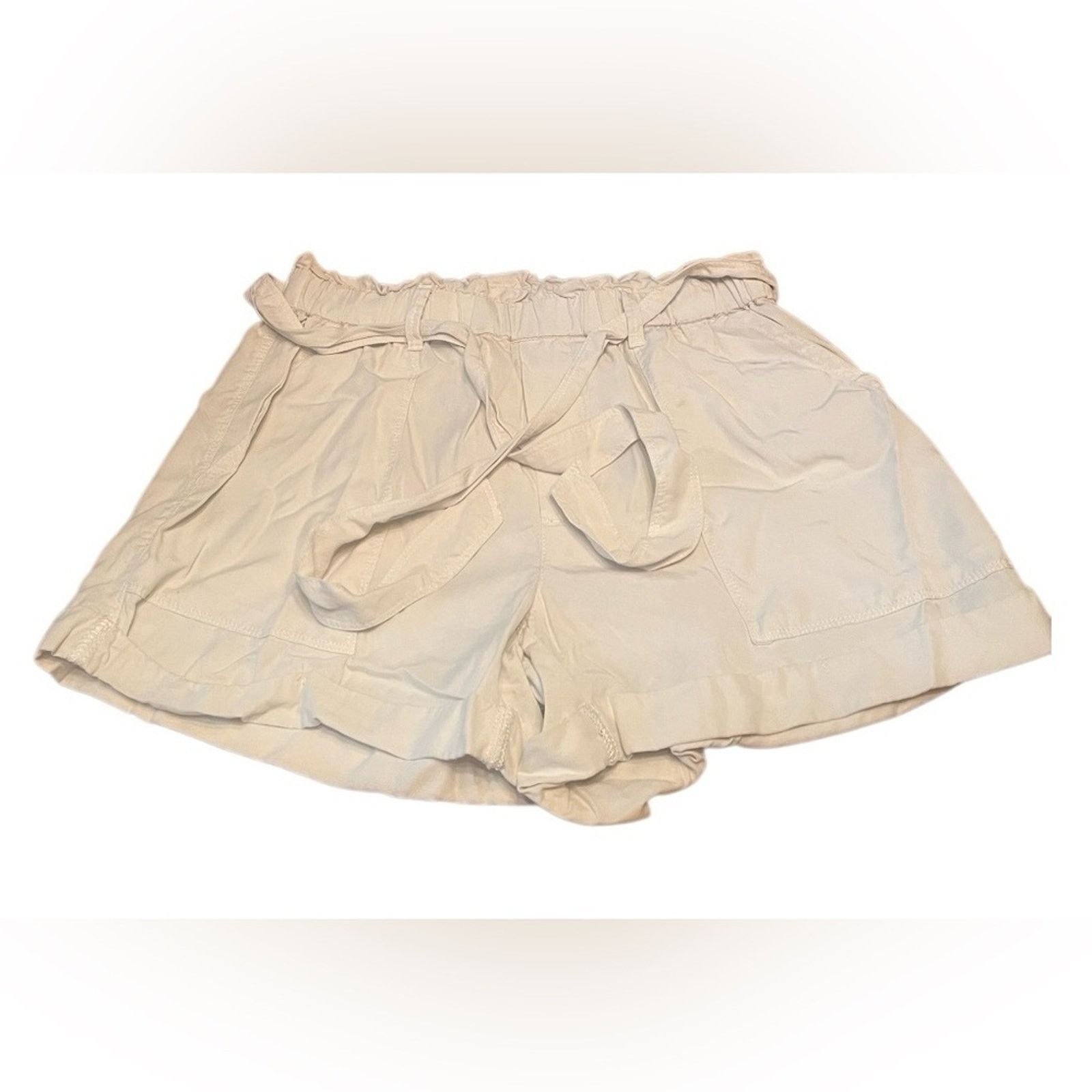 The Unbranded Brand Aerie paper bag tie waist 100% Lyocel shorts, size Small pet Size 28" / US 6 / IT 42 - 1 Thumbnail
