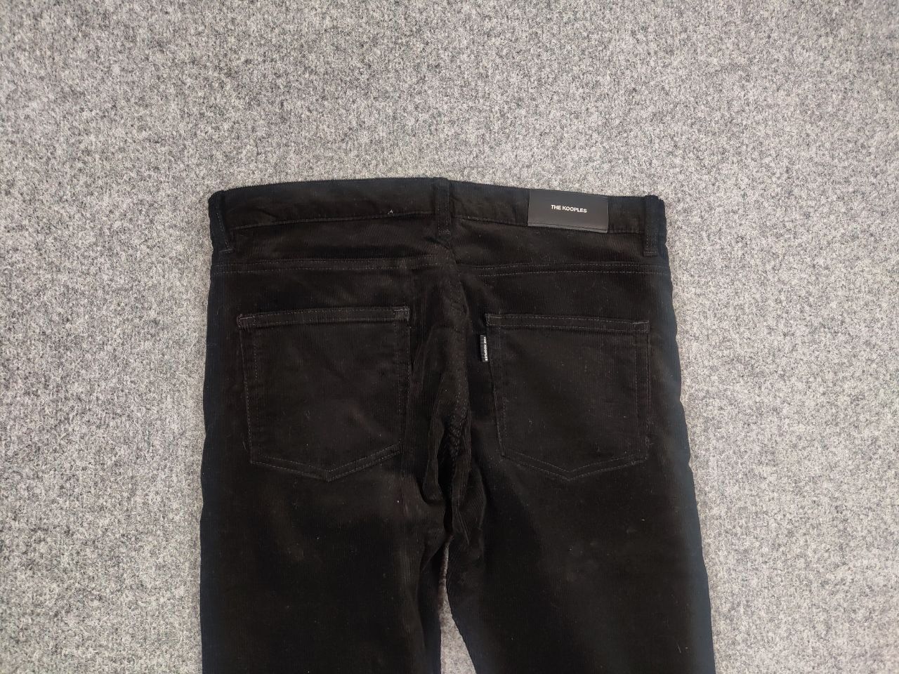 The Kooples The kooples Black Cordurou Straight Fit Trouser Pants Size US 30 / EU 46 - 6 Thumbnail