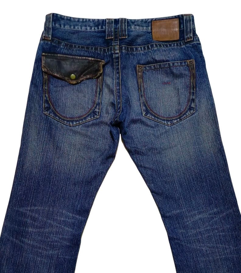 Edwin Rare Kissmark Flared Jean Denim Boot Cut Size US 34 / EU 50 - 6 Thumbnail