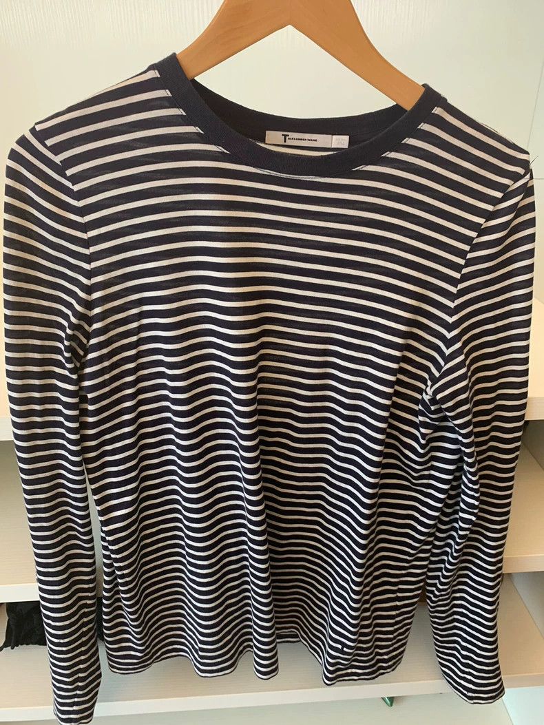 Alexander Wang Alexander Wang Striped Long Sleeve Top Size M / US 6-8 / IT 42-44 - 1 Thumbnail