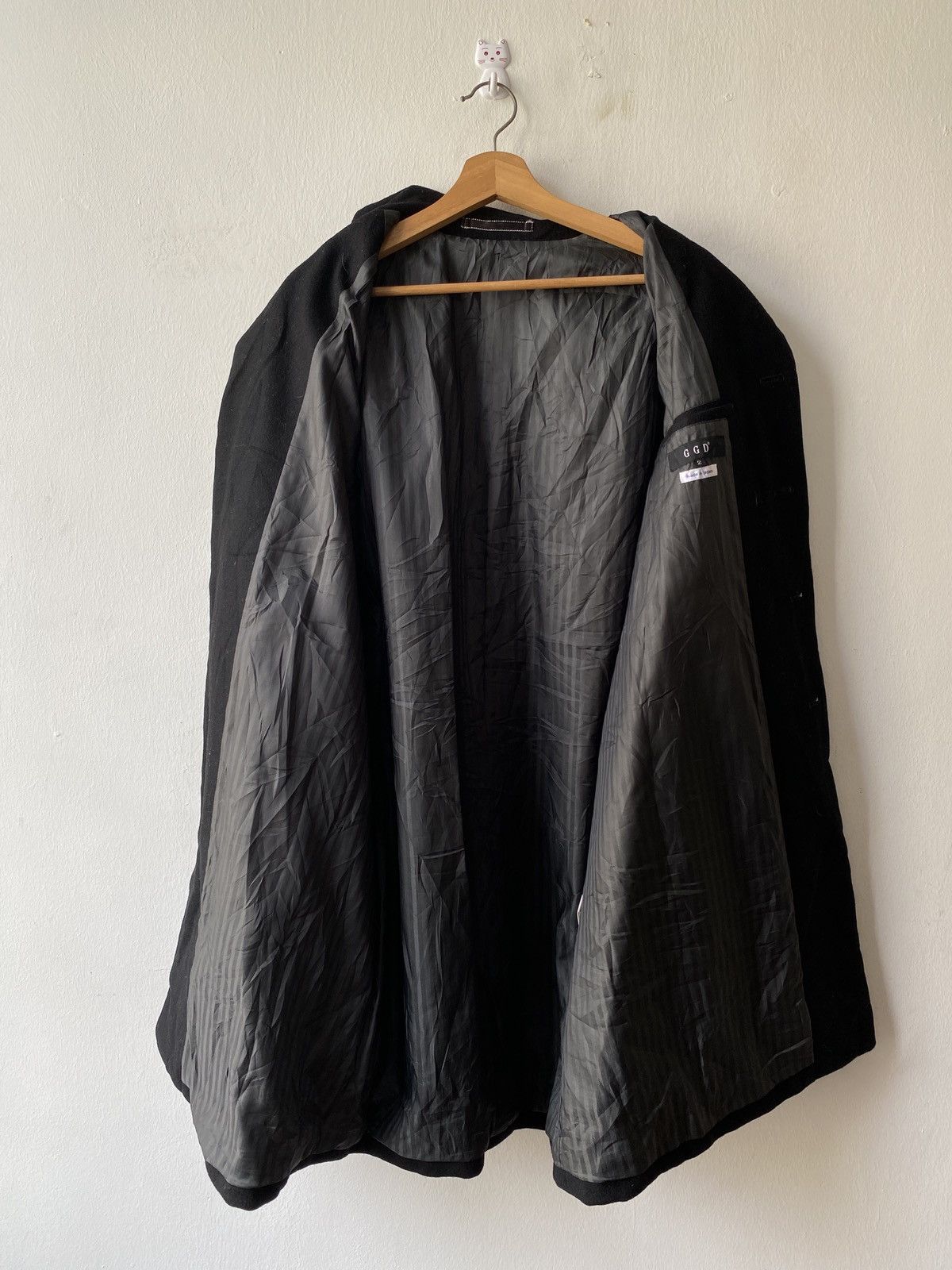 Japanese Brand GGD Grand Global Design Japan Wool Long Coat Size US M / EU 48-50 / 2 - 6 Thumbnail