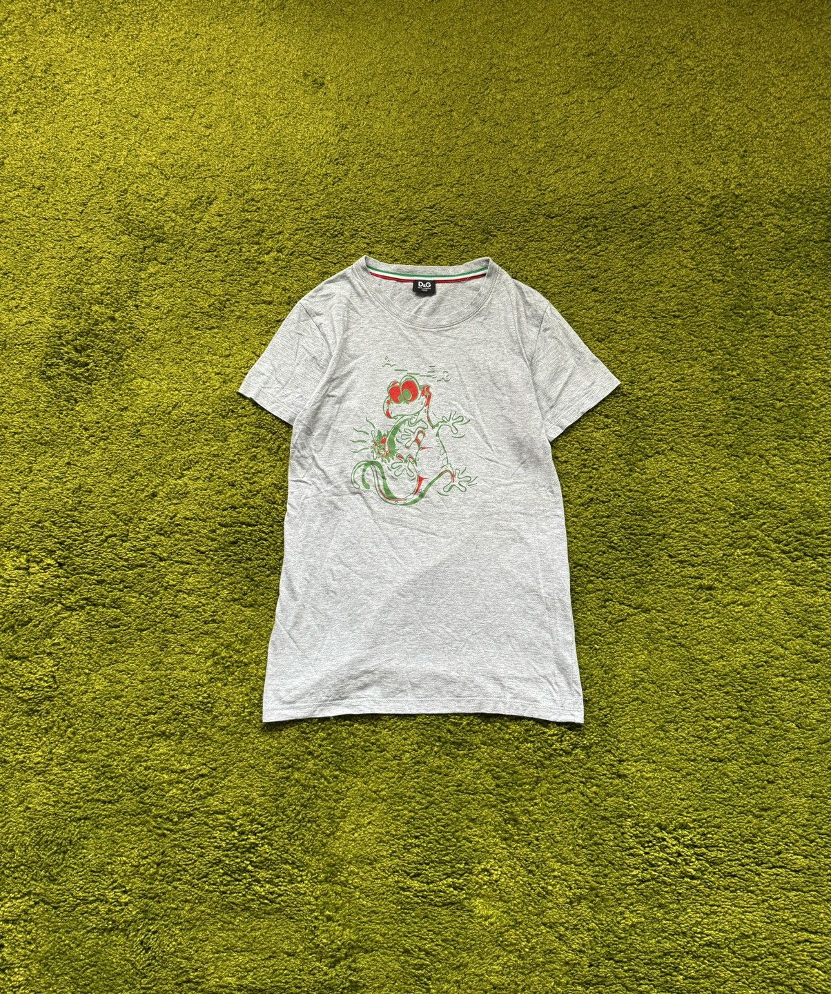 Designer × Dolce & Gabbana × Vintage 🐸 Dolce & Gabbana D&G junior frog logo t-shirt Size XS / US 0-2 / IT 36-38 - 1 Thumbnail