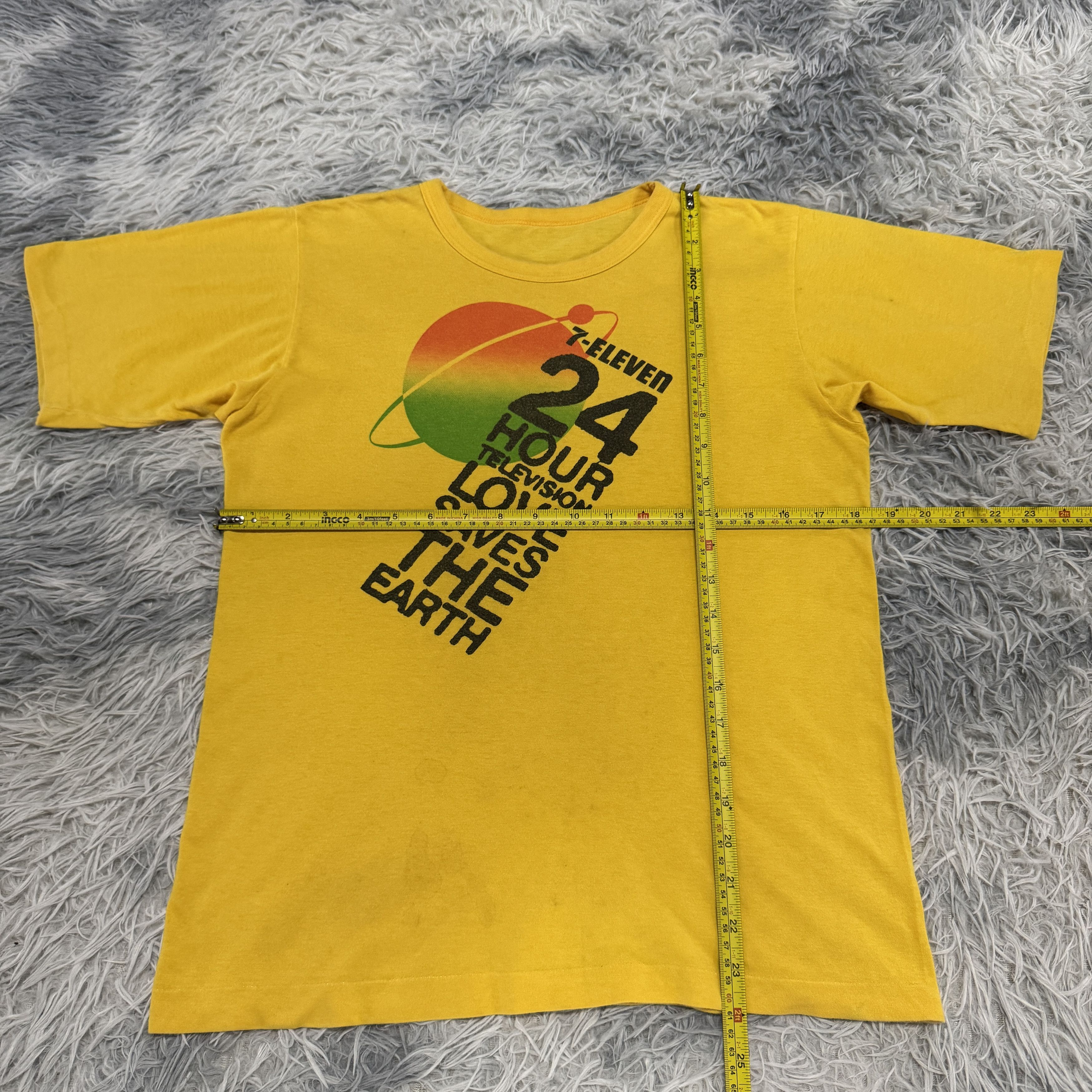 Vintage Rare Vintage 24 Hour Television 7 eleven Tshirt Size US S / EU 44-46 / 1 - 5 Thumbnail