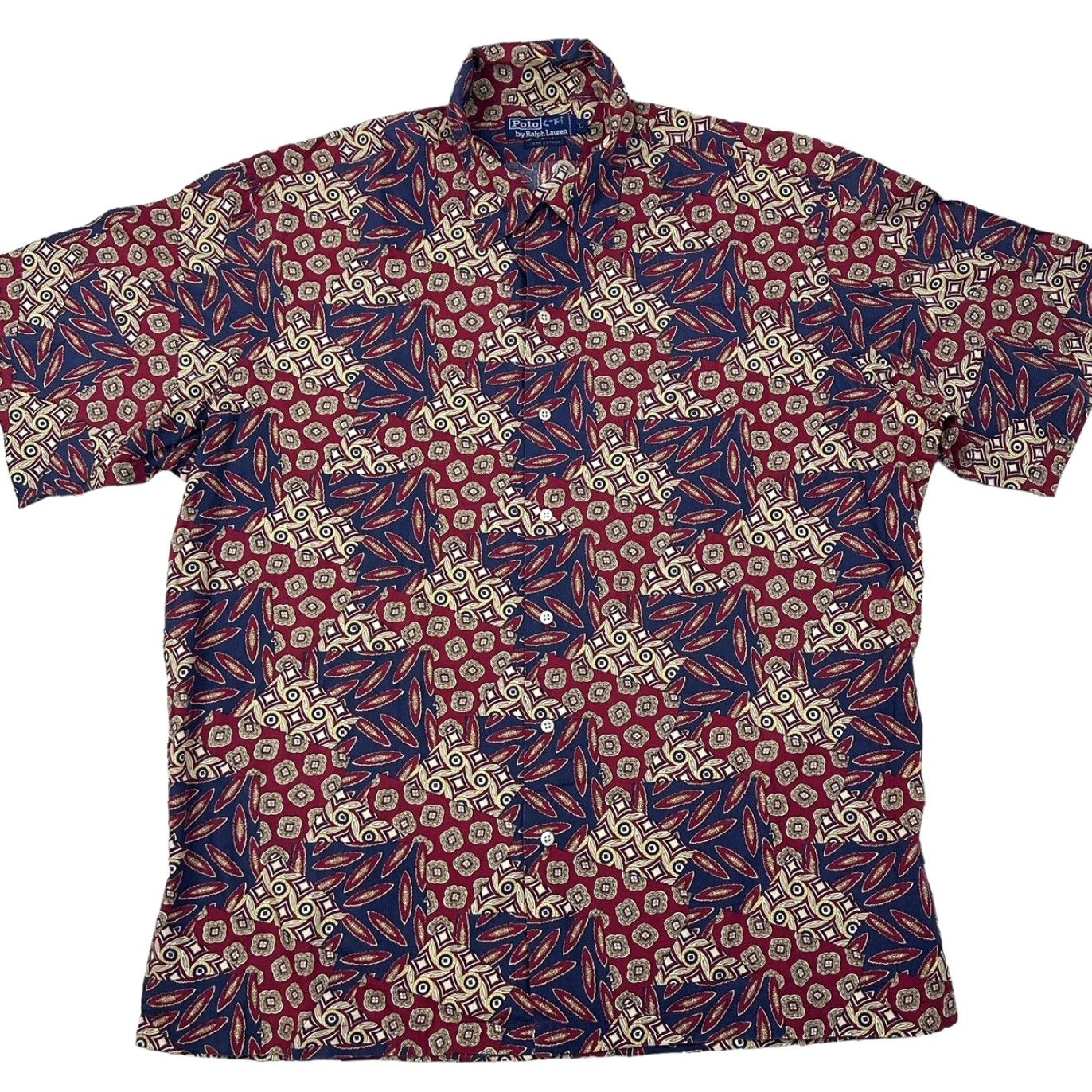 VINTAGE Polo Ralph Lauren Men's Camp Shirt Short Sleeve
